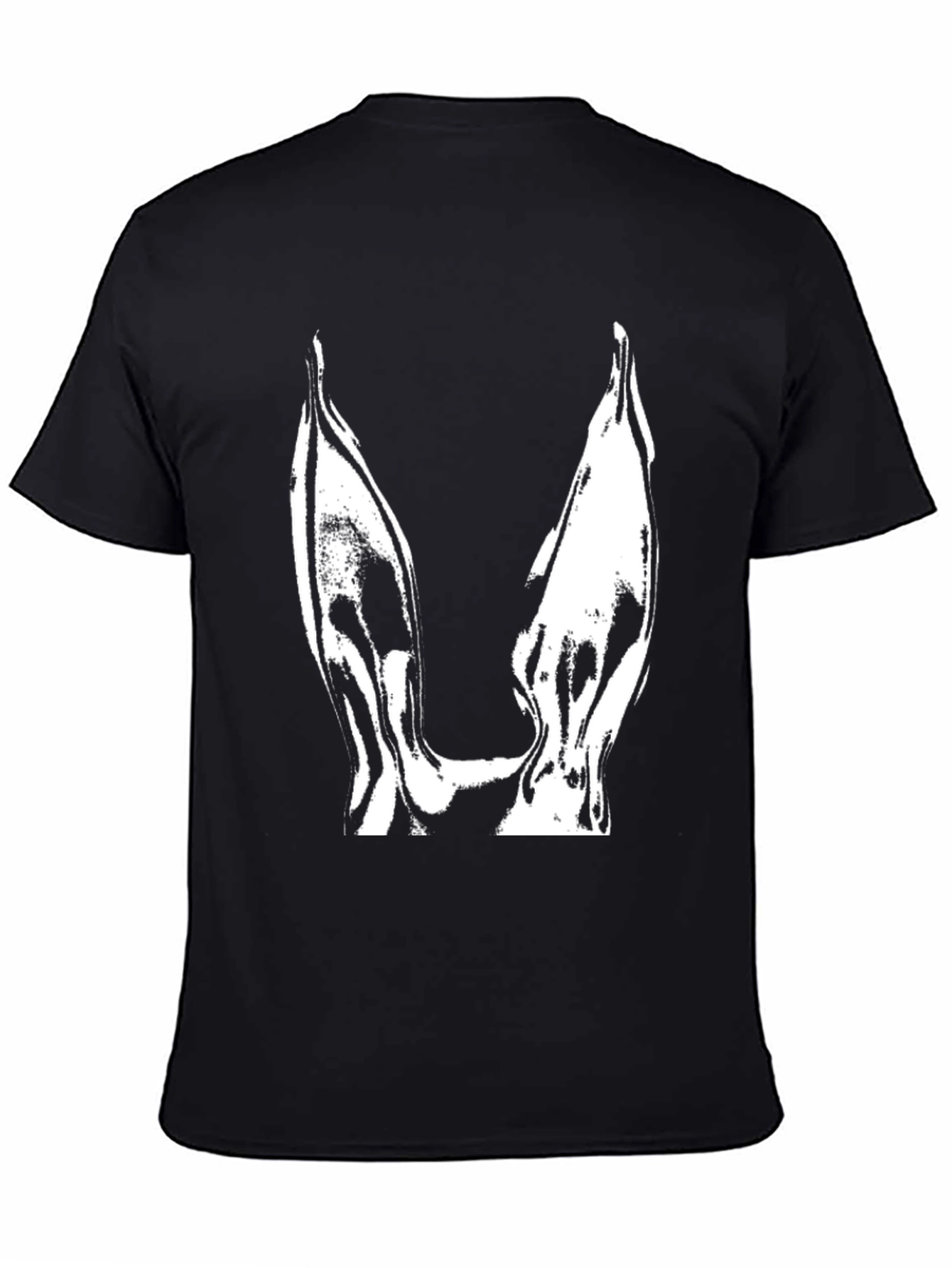 Modern Black T-Shirt with Abstract Design