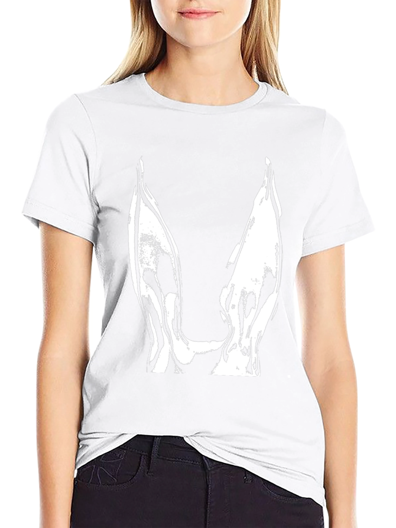 Modern Black T-Shirt with Abstract Design