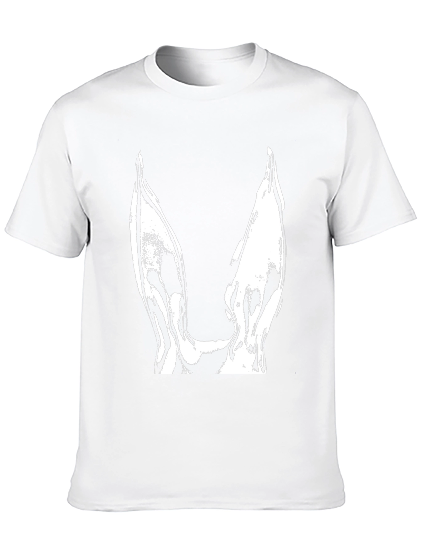 Modern Black T-Shirt with Abstract Design