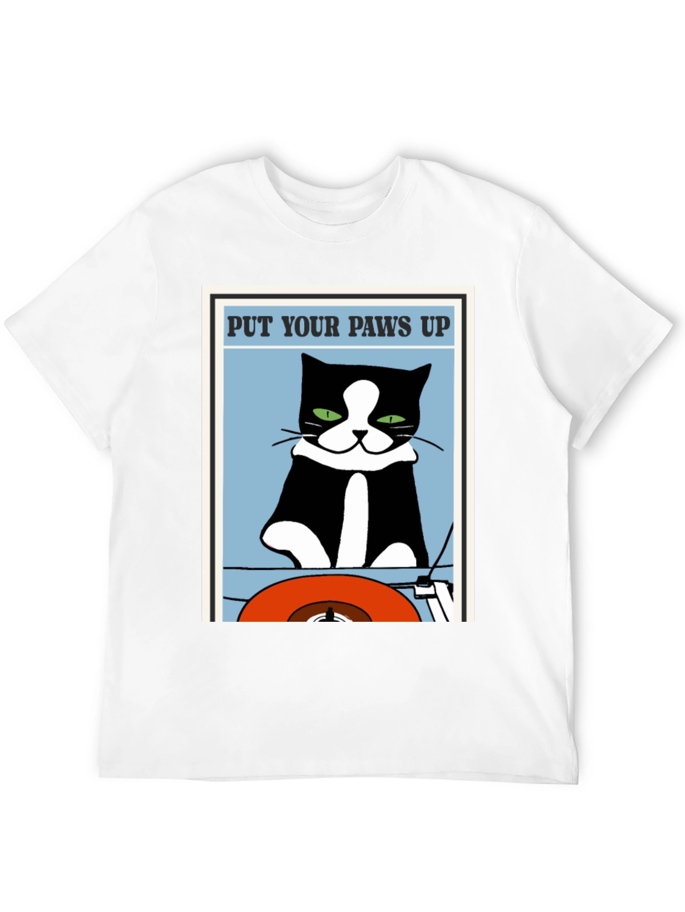 Put Your Paws Up Cat Graphic T-Shirt