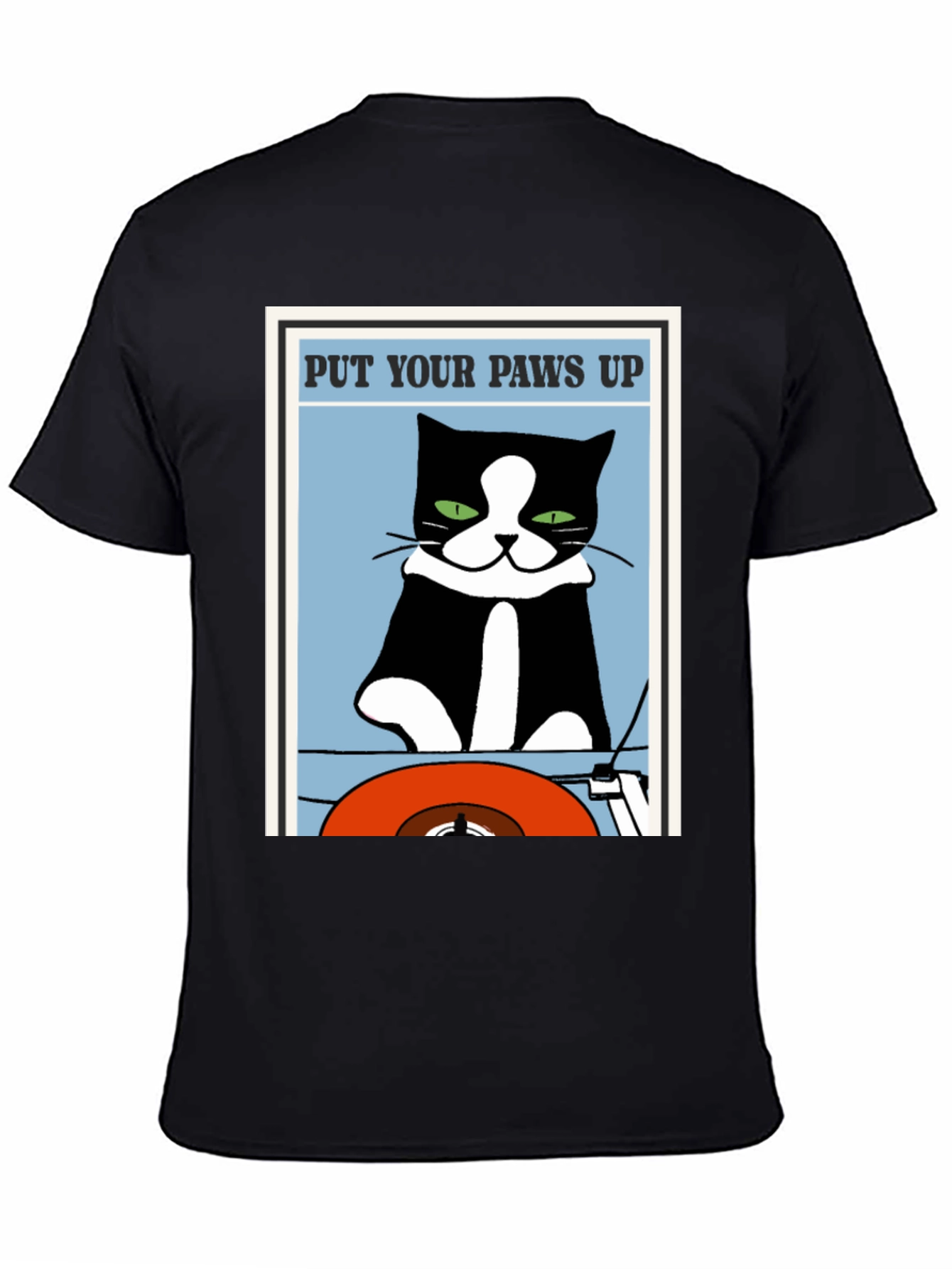 Put Your Paws Up Cat Graphic T-Shirt
