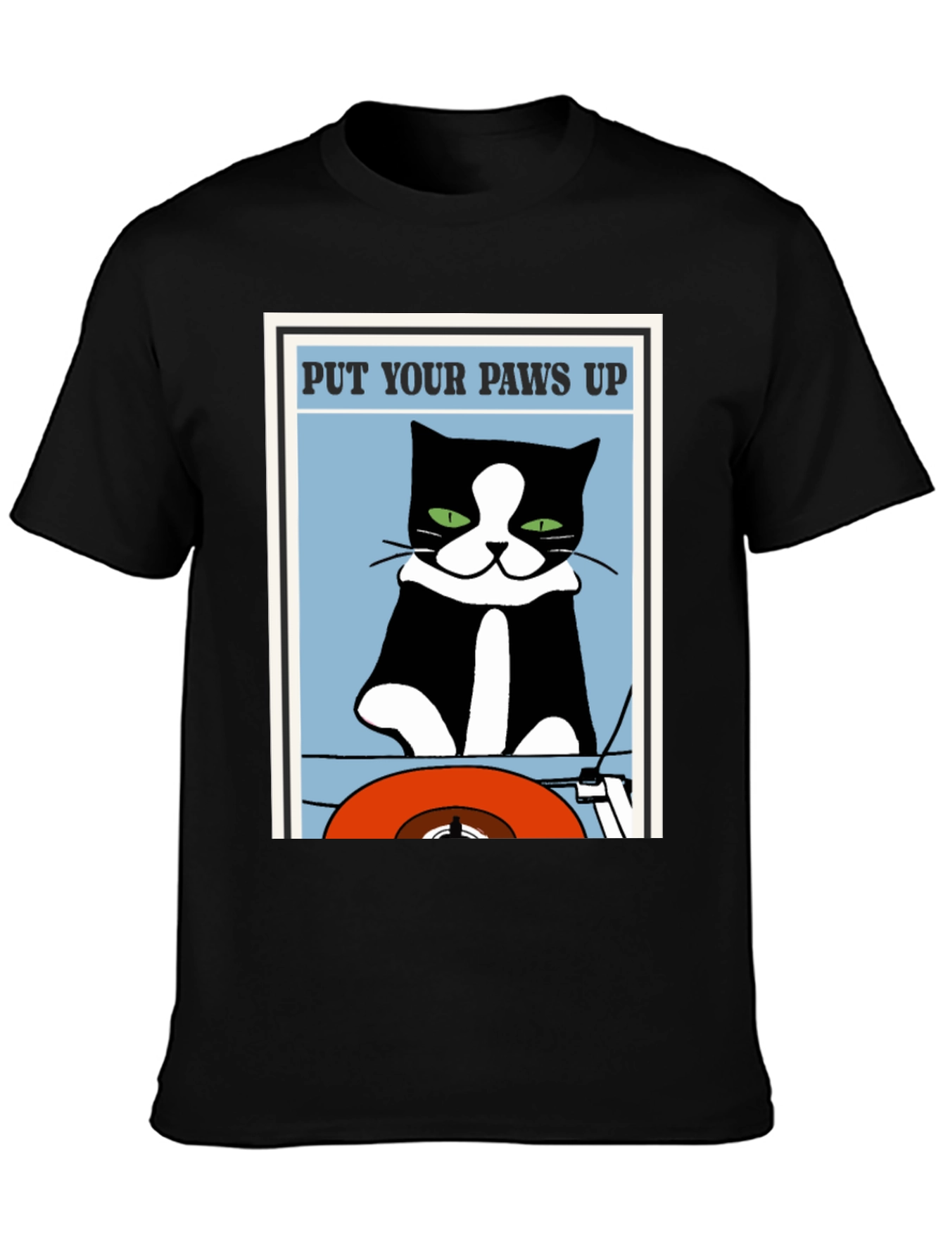 Put Your Paws Up Cat Graphic T-Shirt