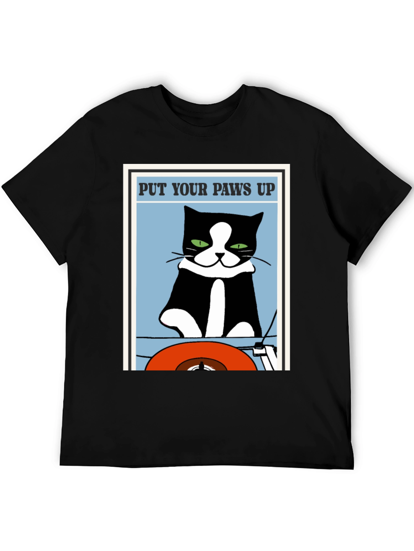 Put Your Paws Up Cat Graphic T-Shirt