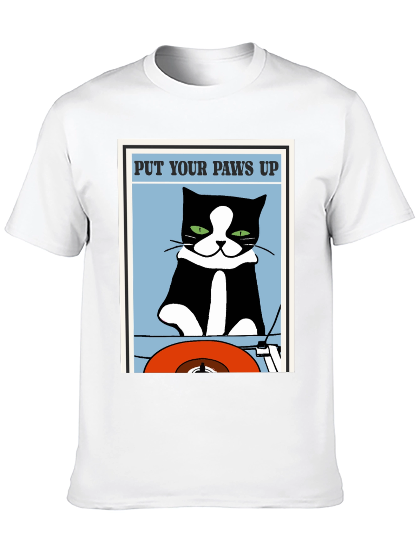 Put Your Paws Up Cat Graphic T-Shirt