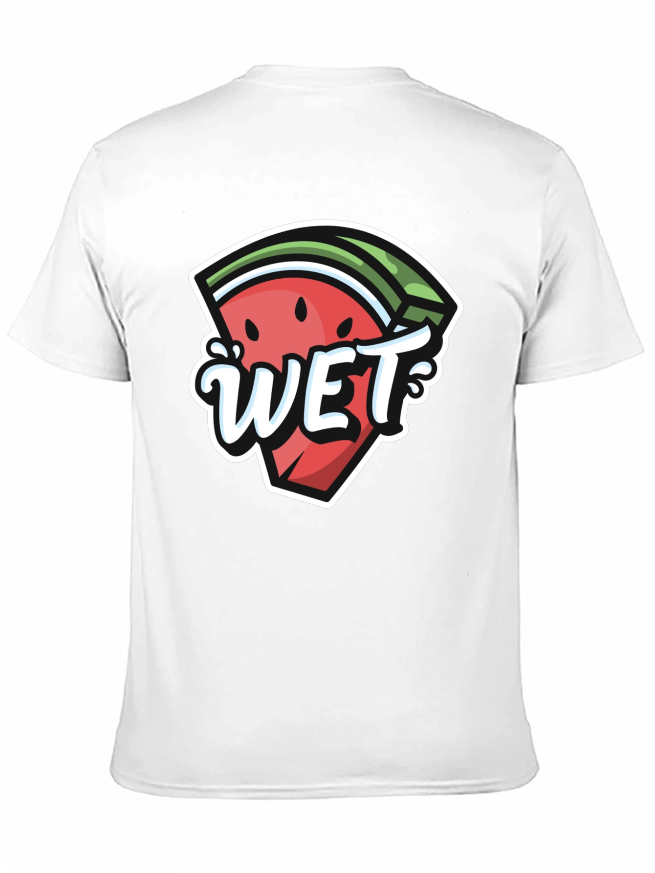 Watermelon Wet Graphic Tee - Summer Fun T-Shirt
