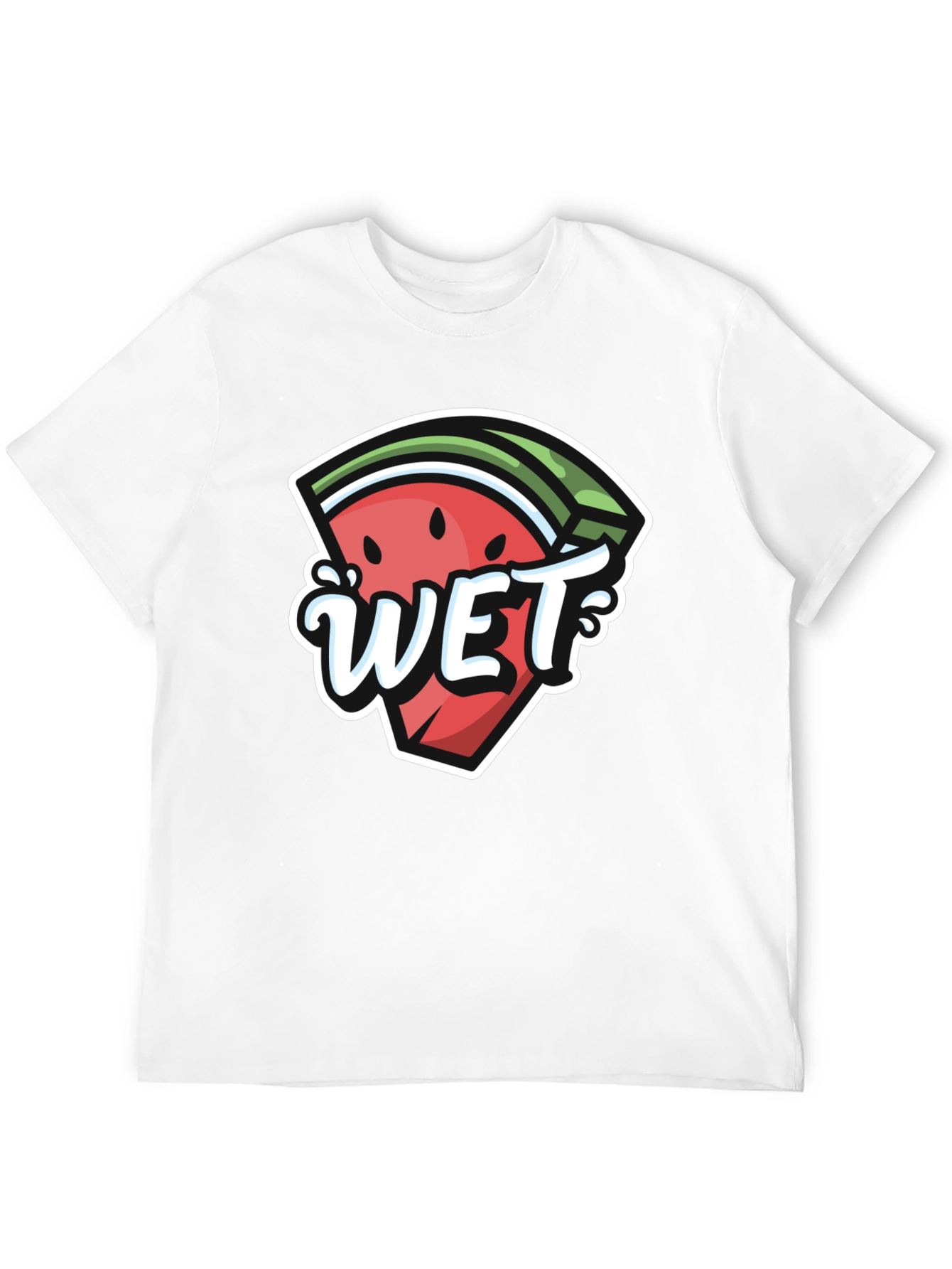 Watermelon Wet Graphic Tee - Summer Fun T-Shirt