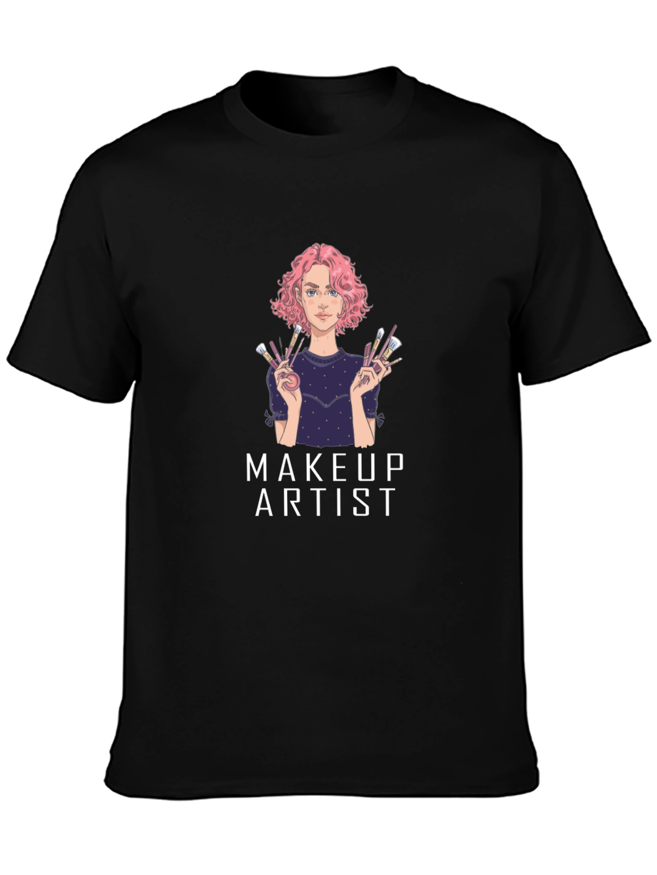 Makeup Artist Graphic T-Shirt - Unisex Cotton Tee