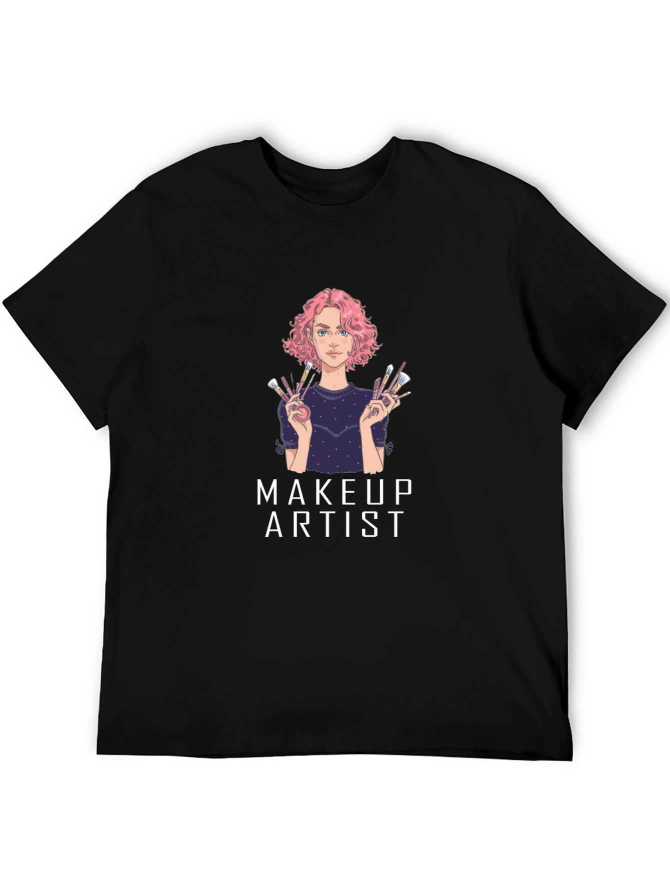 Makeup Artist Graphic T-Shirt - Unisex Cotton Tee