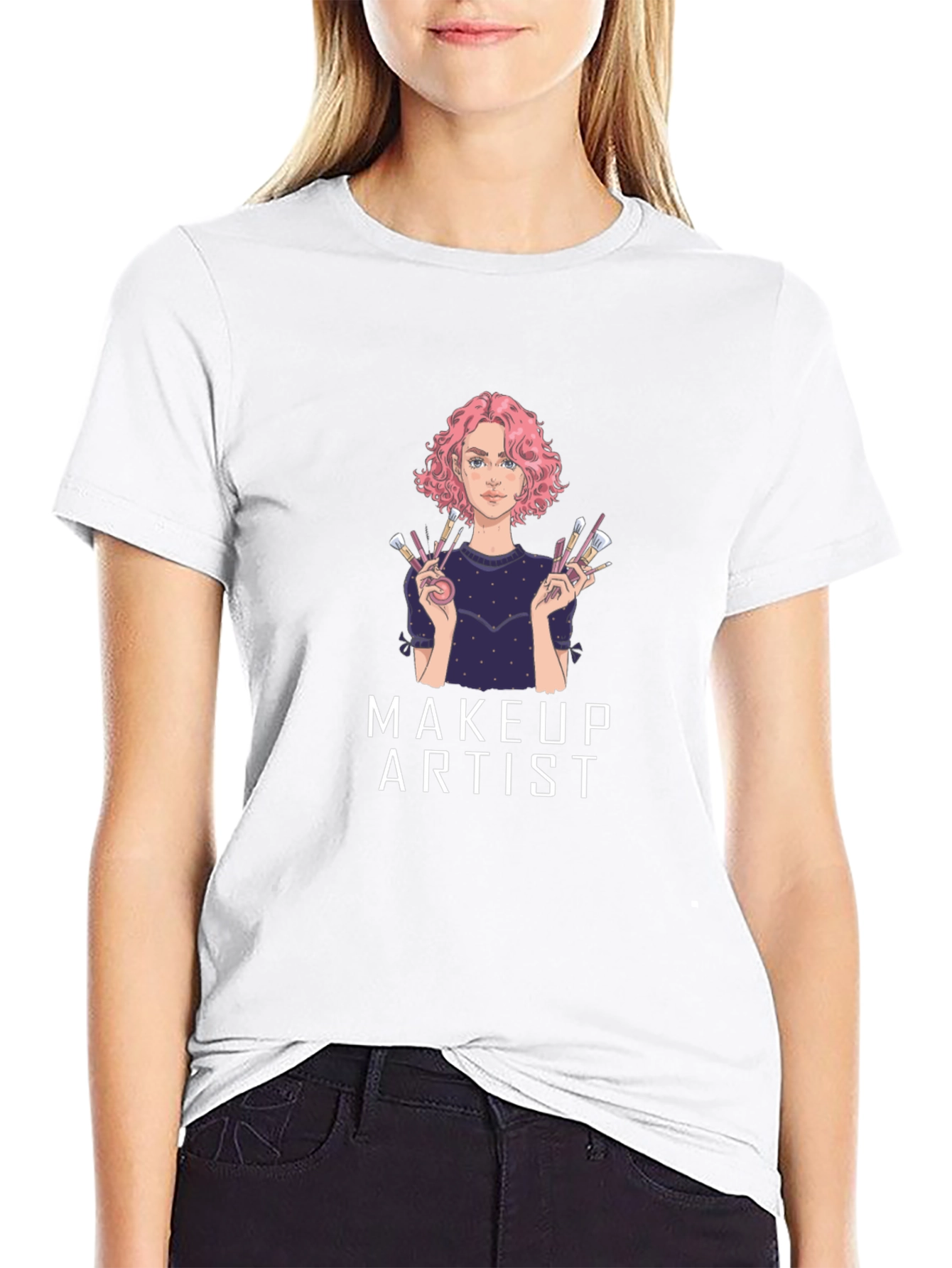 Makeup Artist Graphic T-Shirt - Unisex Cotton Tee