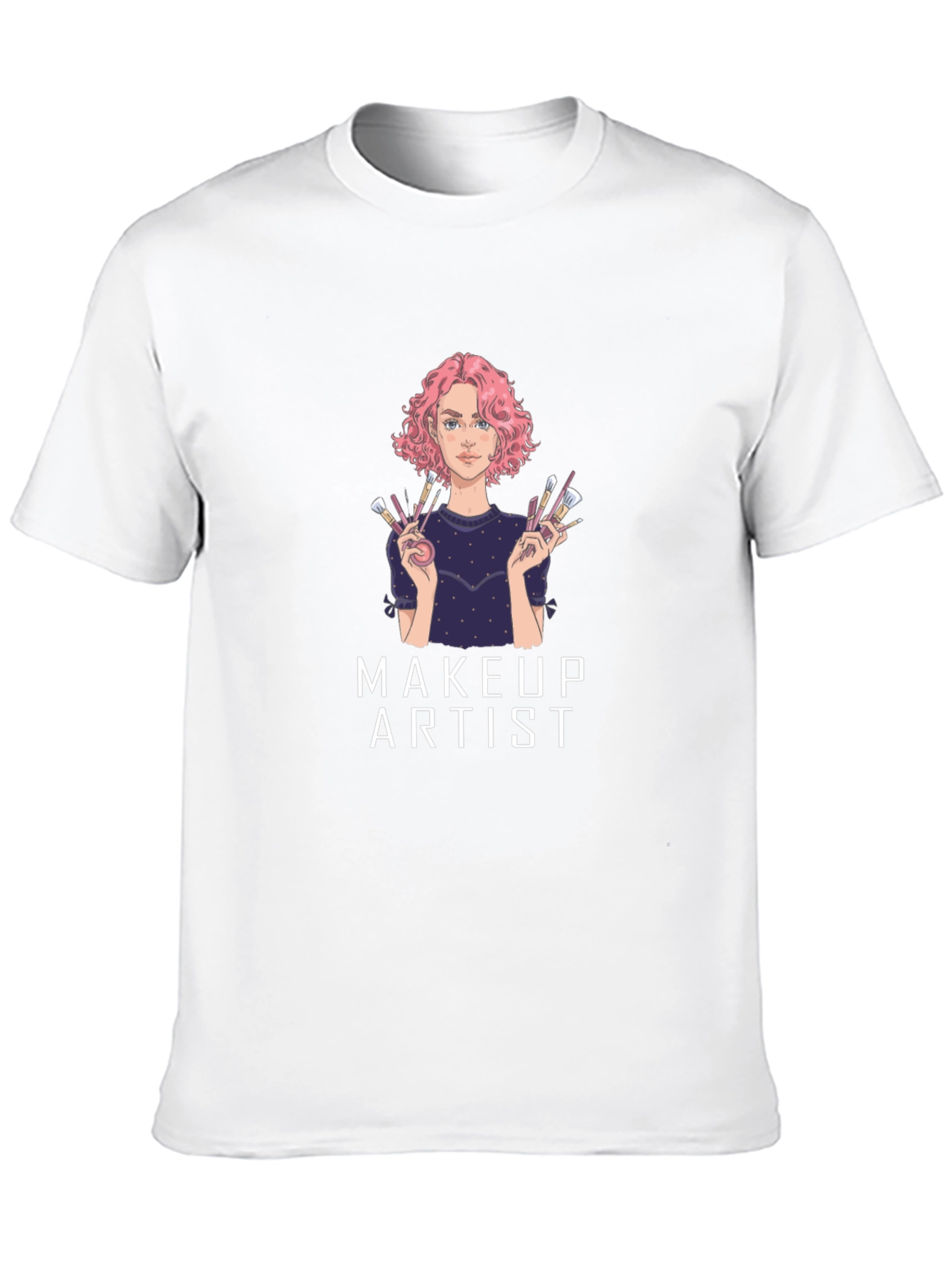 Makeup Artist Graphic T-Shirt - Unisex Cotton Tee