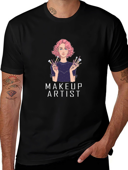 Makeup Artist Graphic T-Shirt - Unisex Cotton Tee