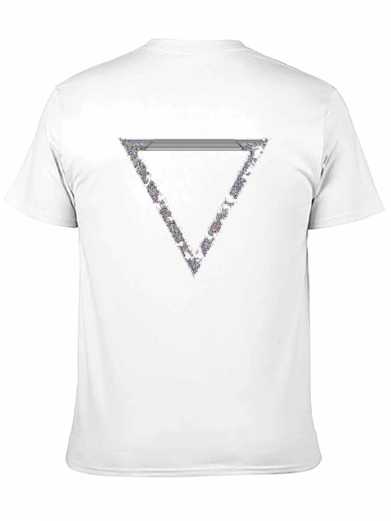 Abstract Triangle Graphic Tee - Black T-Shirt