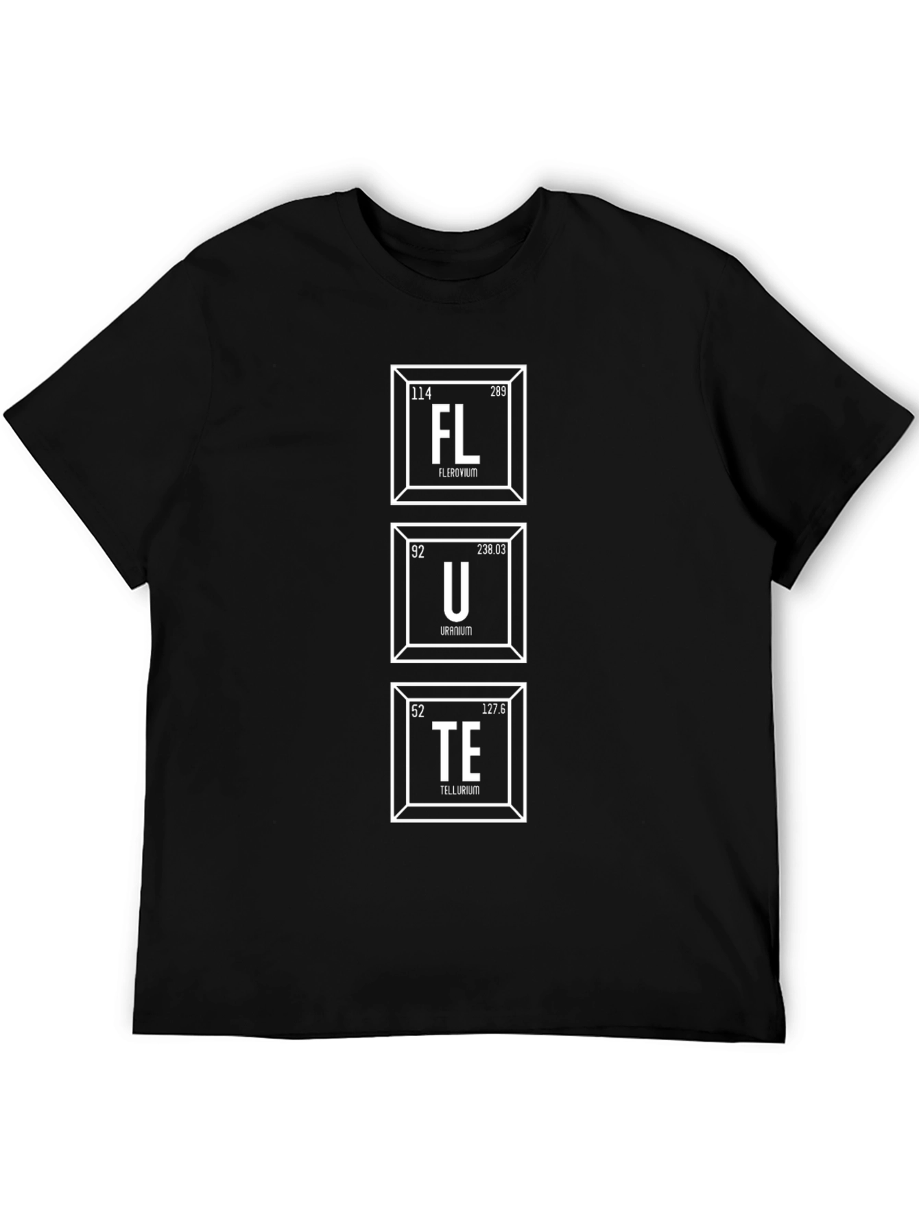 Periodic Table Flute Elements Funny T-Shirt