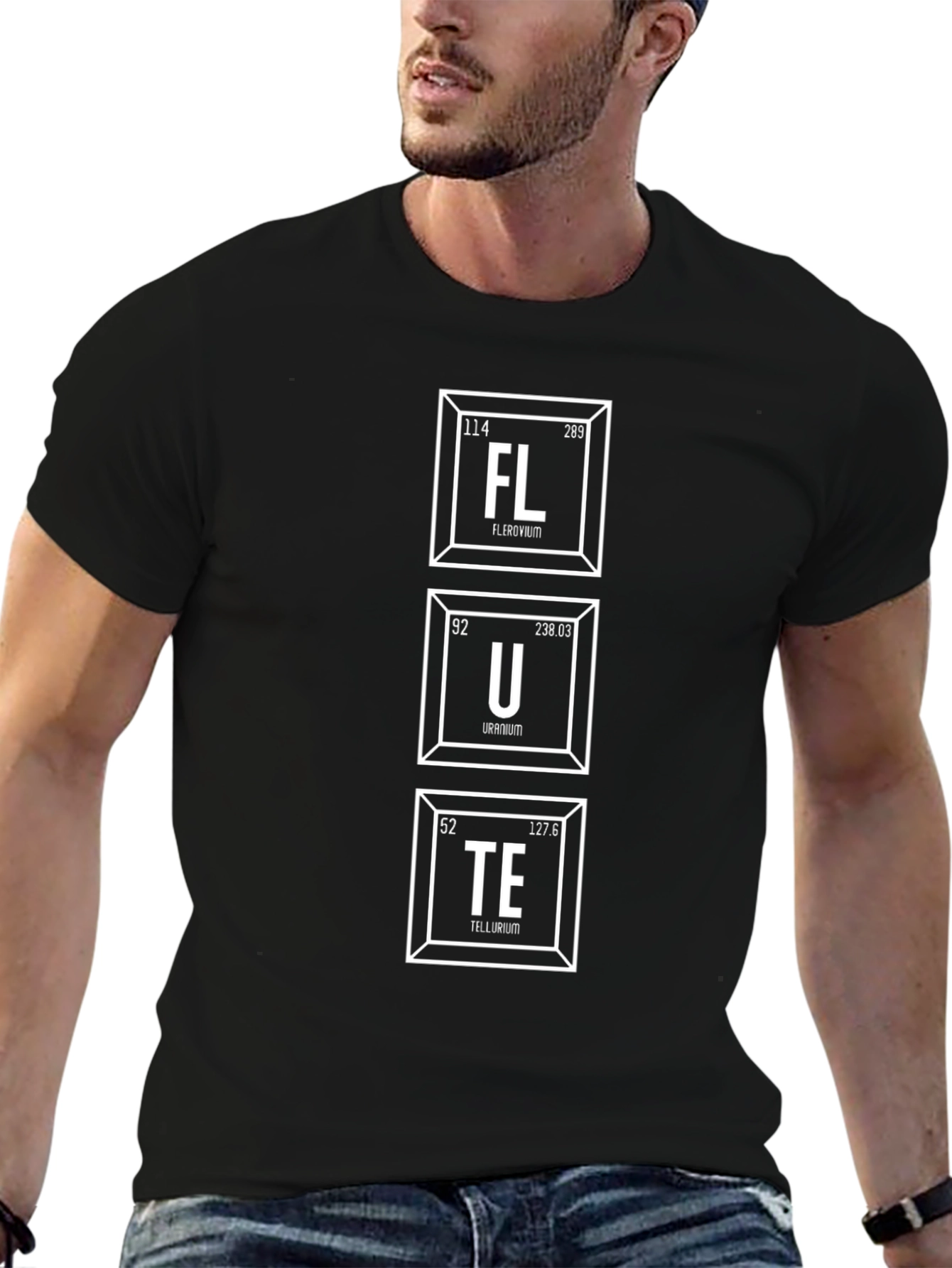 Periodic Table Flute Elements Funny T-Shirt