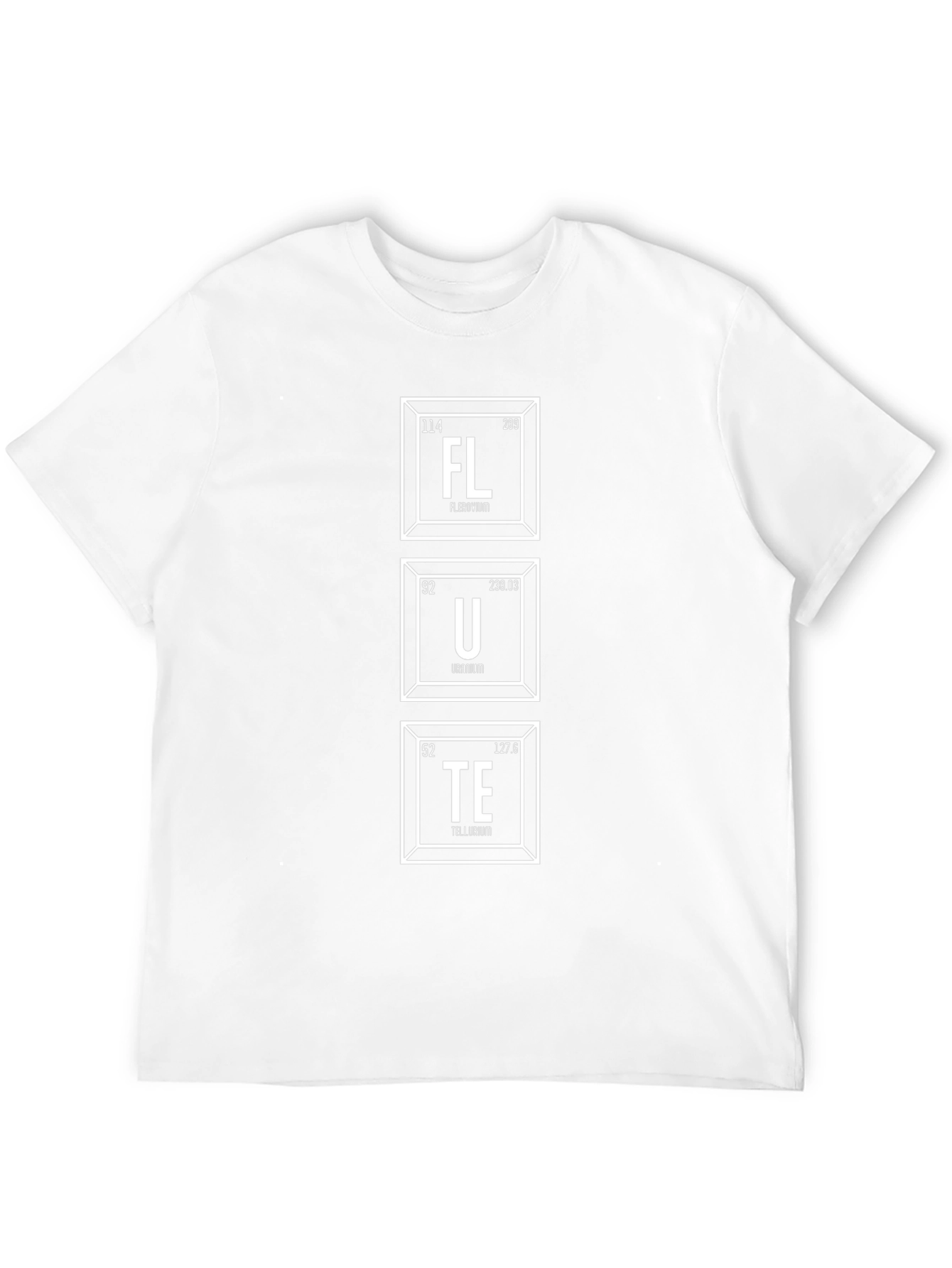 Periodic Table Flute Elements Funny T-Shirt