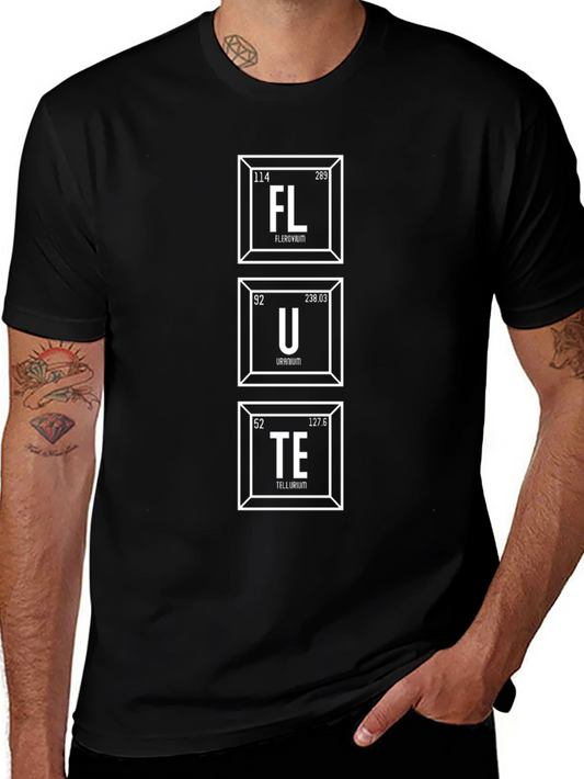 Periodic Table Flute Elements Funny T-Shirt