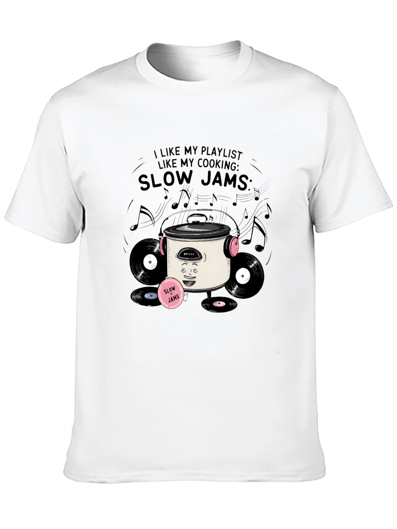 Slow Jams Cooking T-Shirt - Music & Foodie Apparel