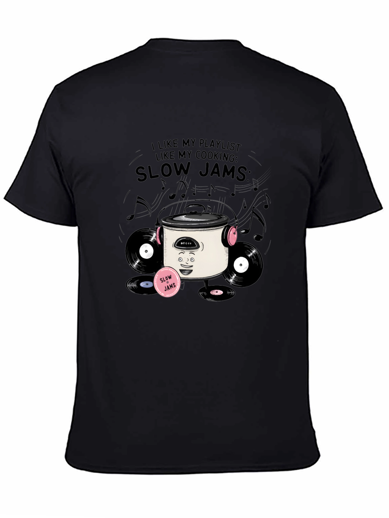 Slow Jams Cooking T-Shirt - Music & Foodie Apparel