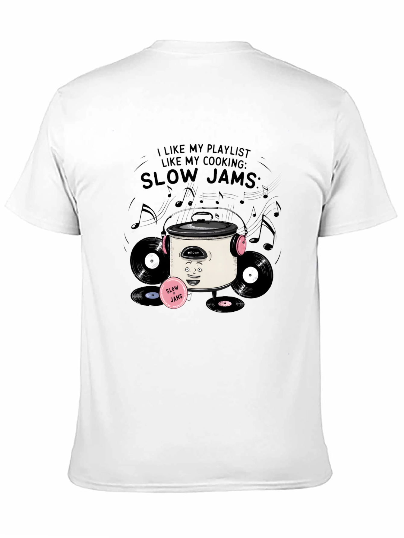 Slow Jams Cooking T-Shirt - Music & Foodie Apparel