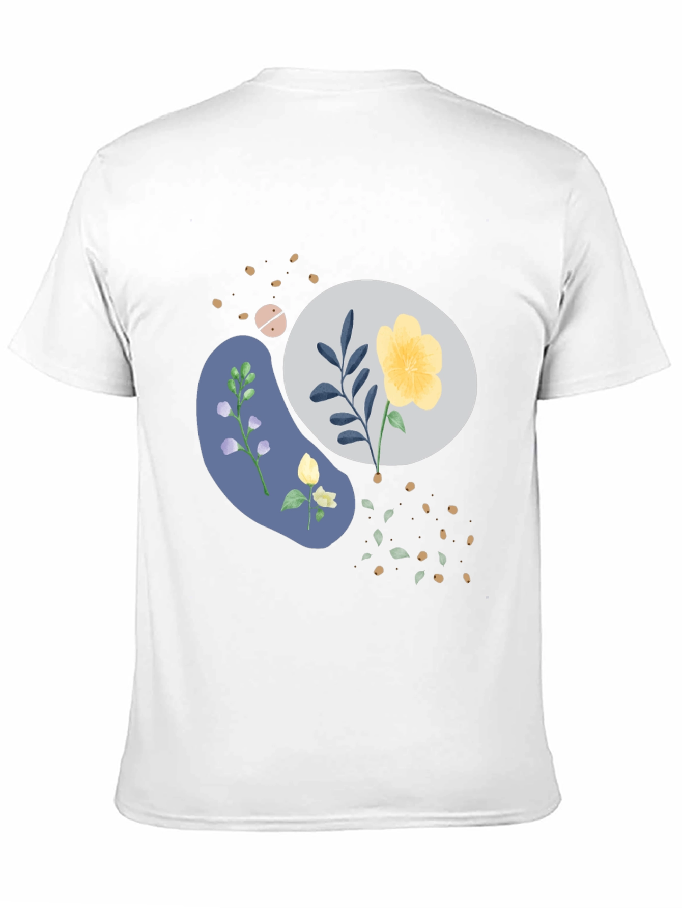 Floral Graphic Black T-Shirt