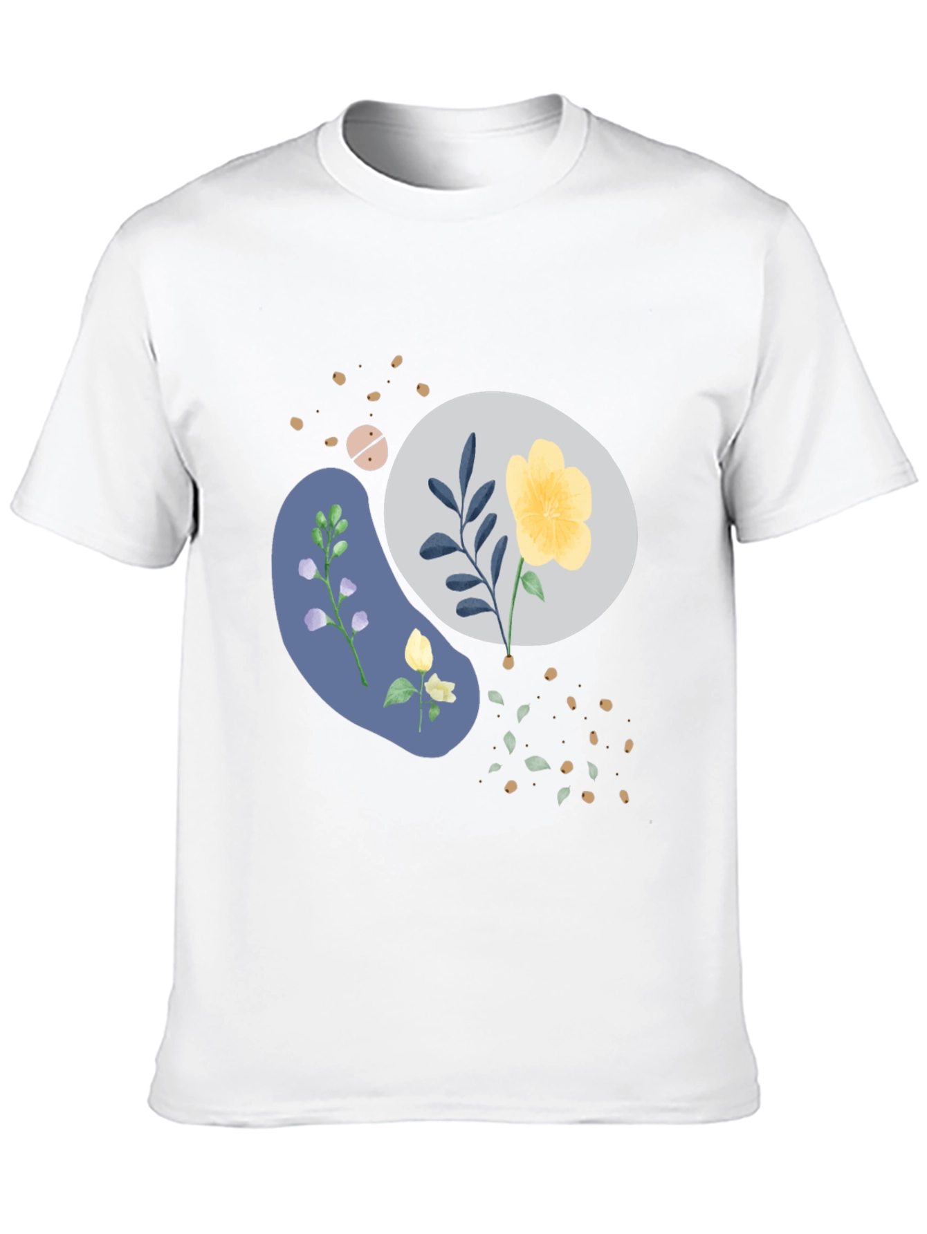 Floral Graphic Black T-Shirt