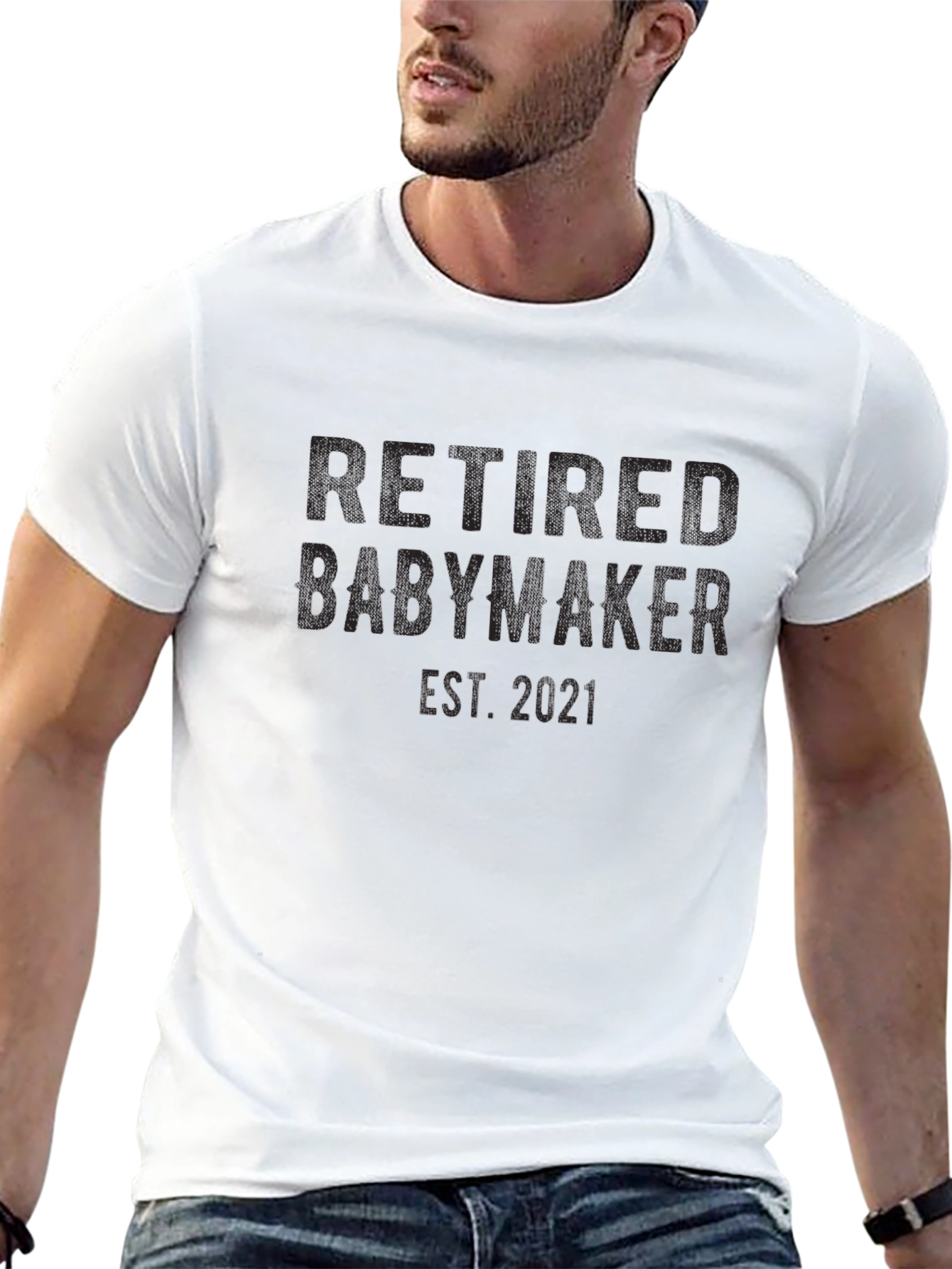 Retired Babymaker Est. 2021 Mens Black T-Shirt