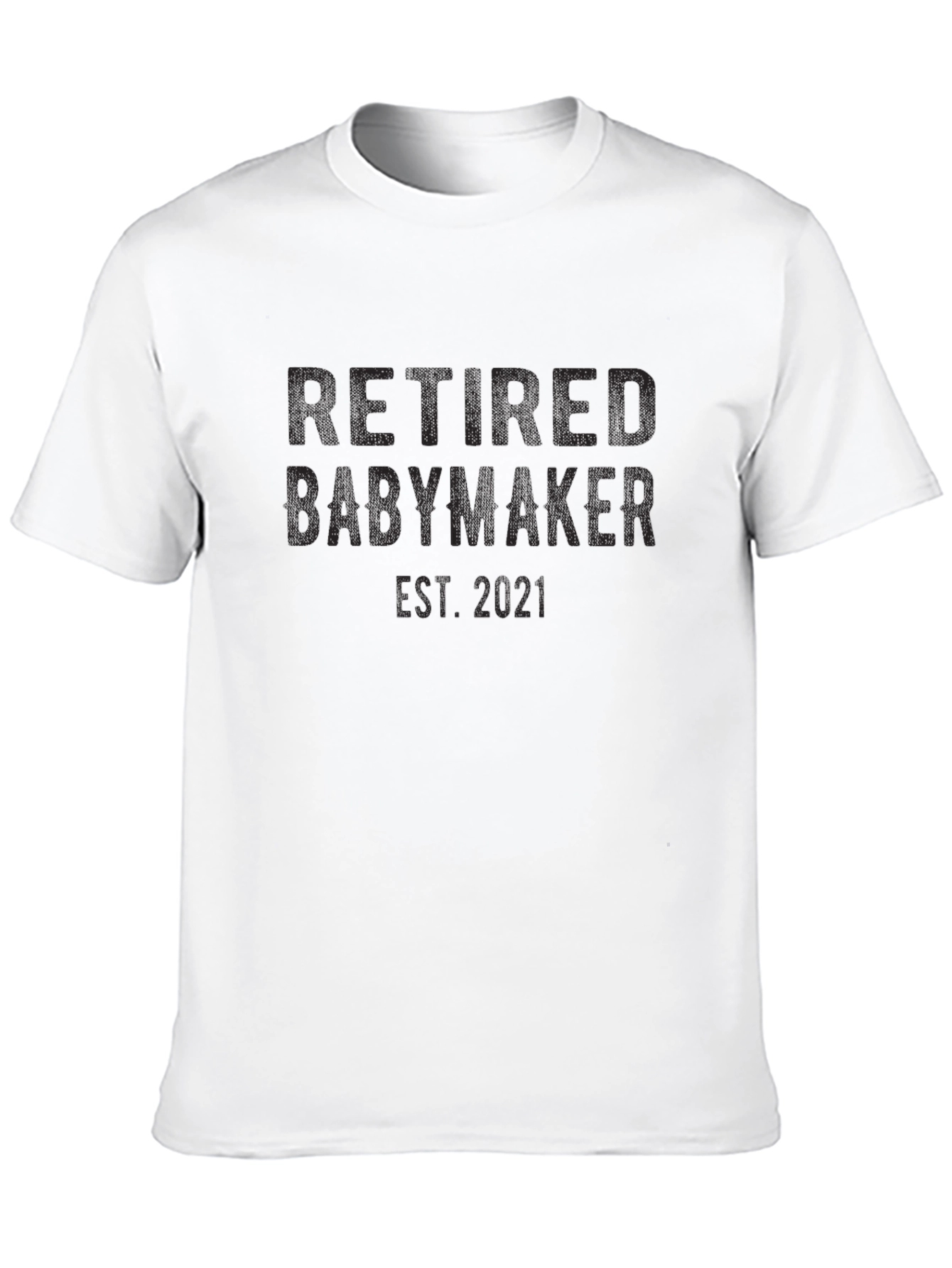 Retired Babymaker Est. 2021 Mens Black T-Shirt