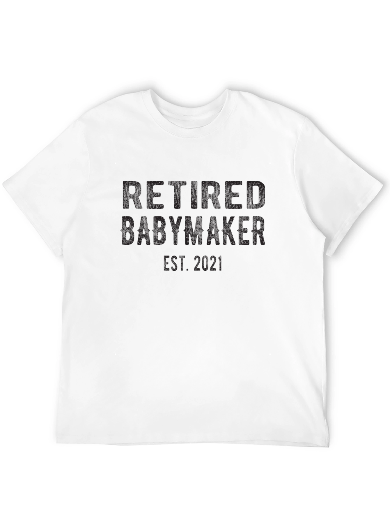 Retired Babymaker Est. 2021 Mens Black T-Shirt