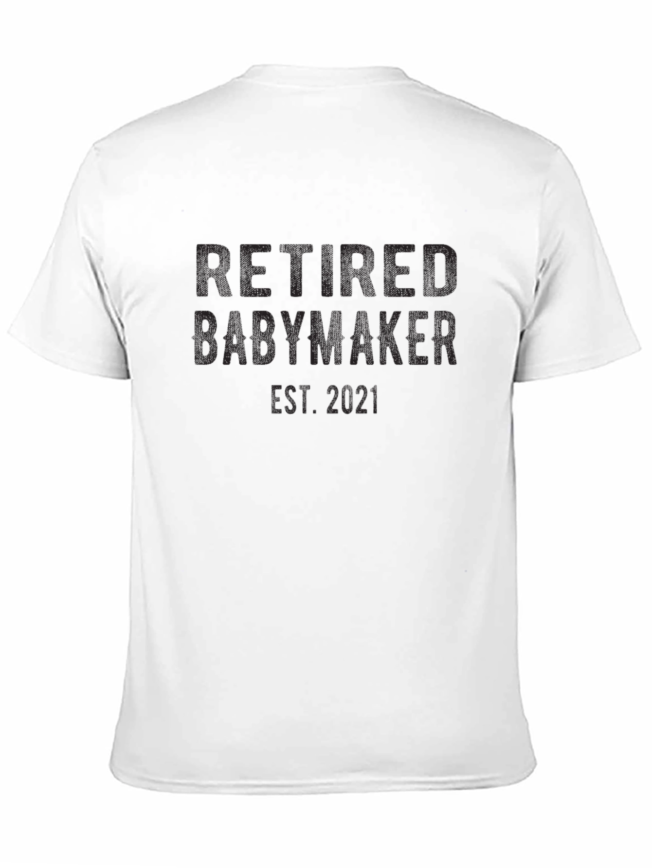 Retired Babymaker Est. 2021 Mens Black T-Shirt