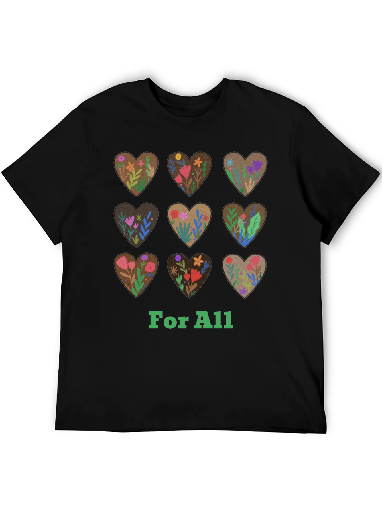 Floral Hearts For All Graphic Tee