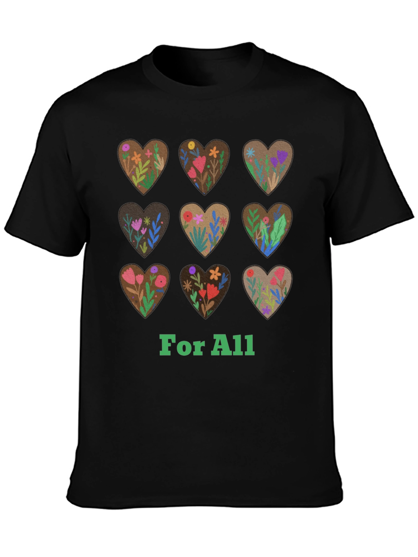 Floral Hearts For All Graphic Tee