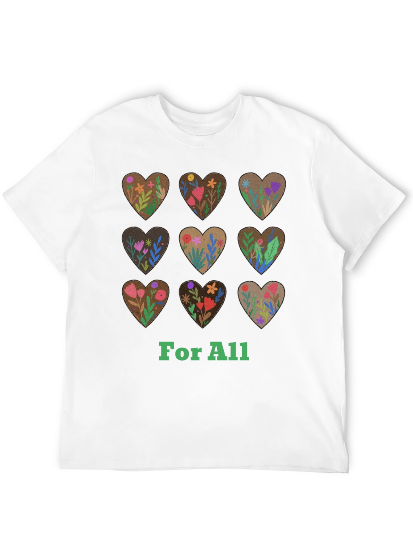 Floral Hearts For All Graphic Tee
