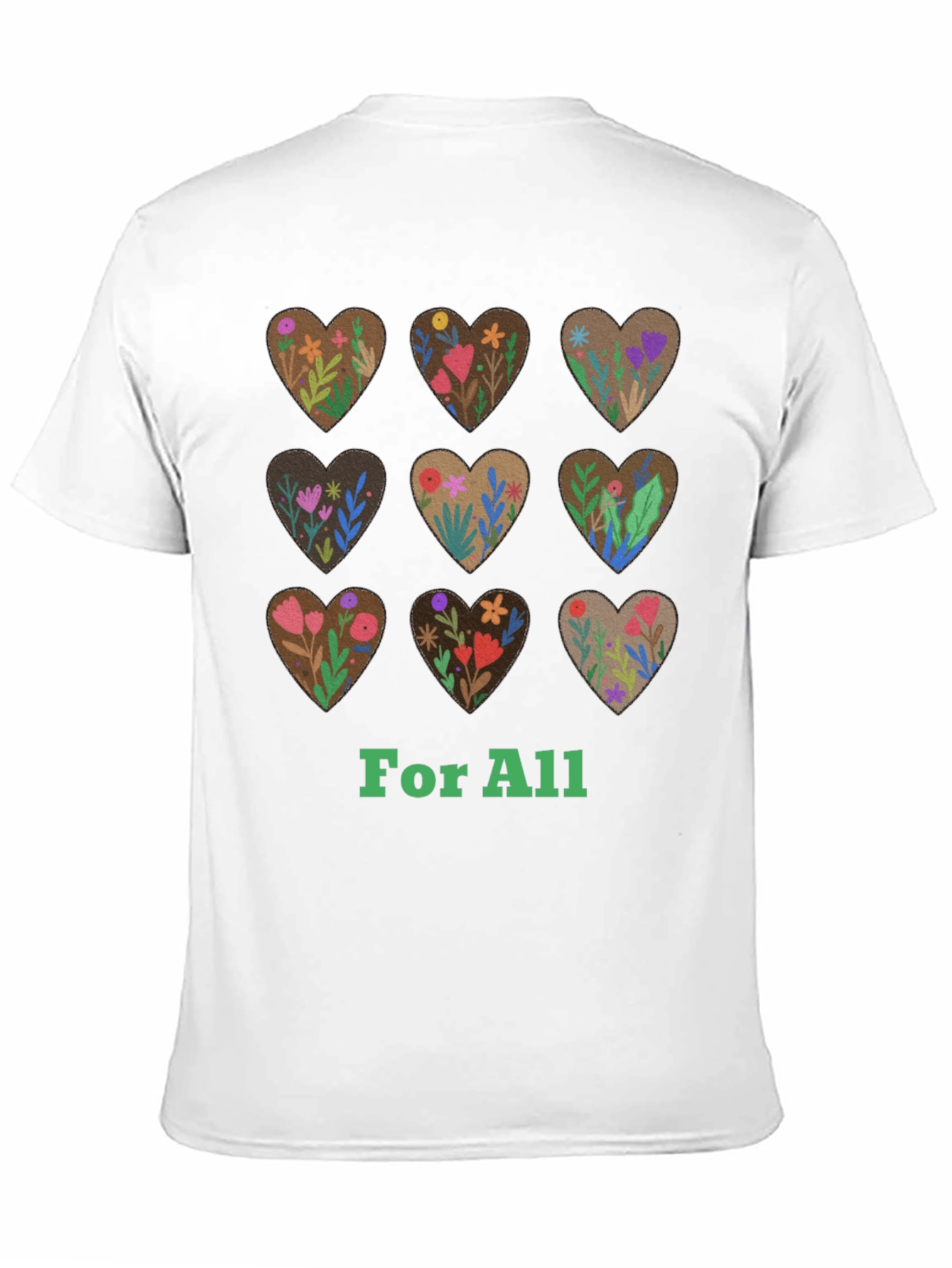 Floral Hearts For All Graphic Tee