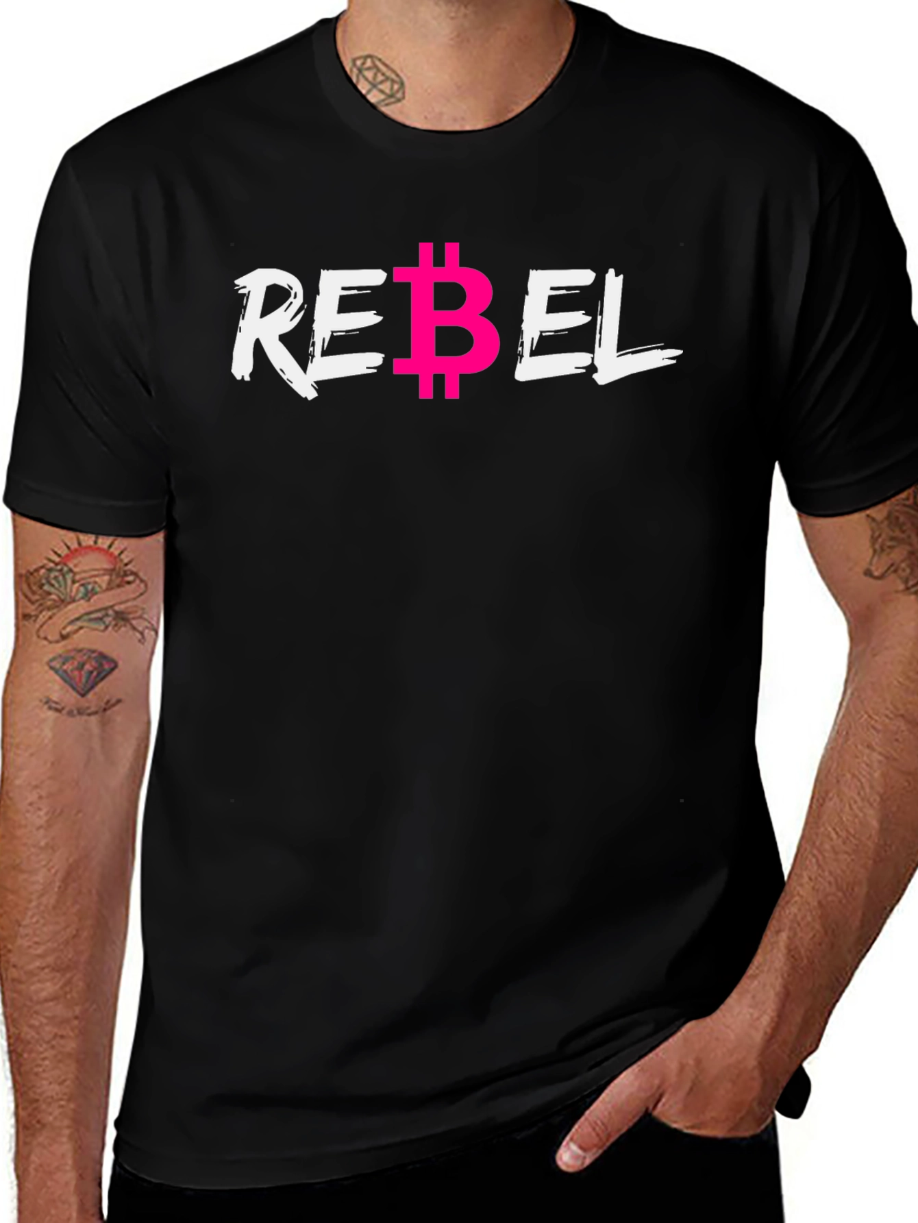 Rebel Bitcoin T-Shirt - Crypto Currency Tee