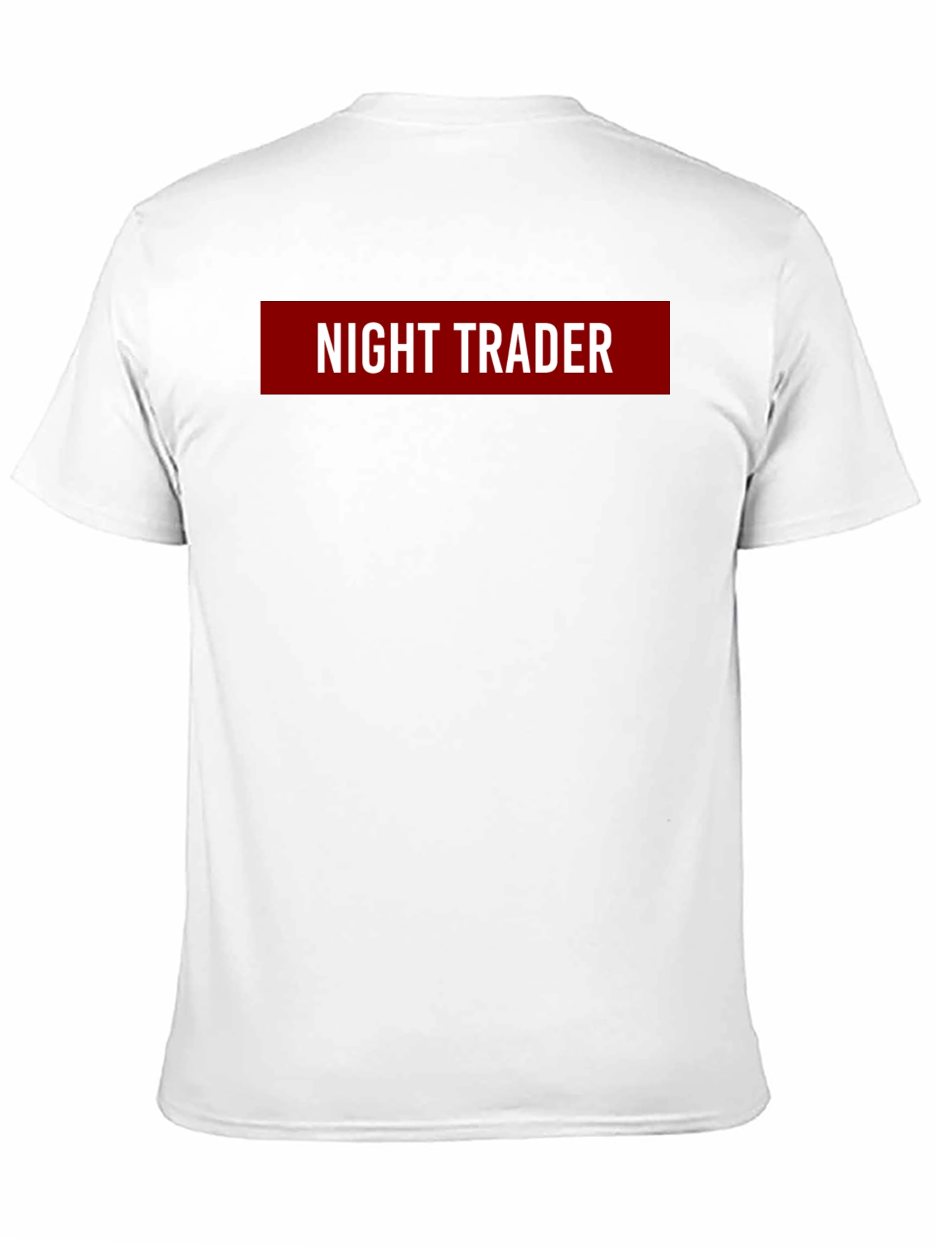 Night Trader Graphic Tee - Black Crew Neck T-Shirt