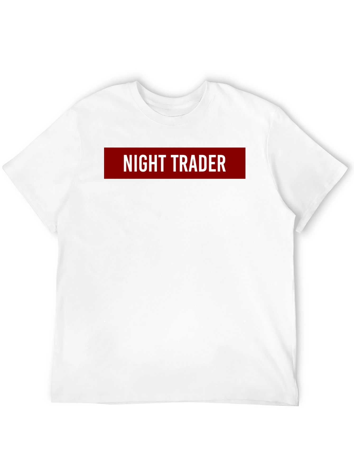 Night Trader Graphic Tee - Black Crew Neck T-Shirt