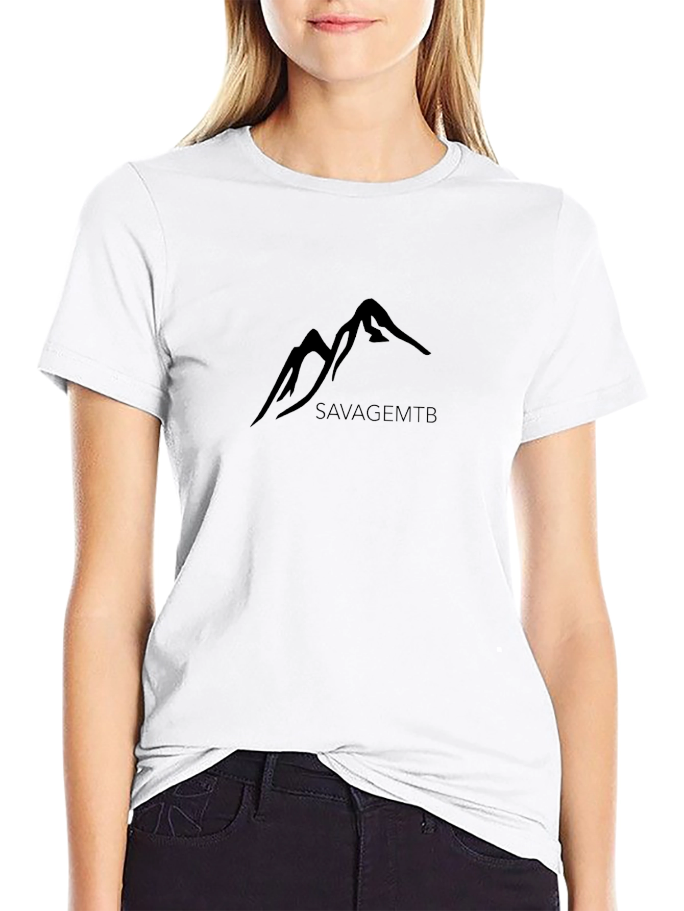 SavageMTB Mountain Graphic Black T-Shirt