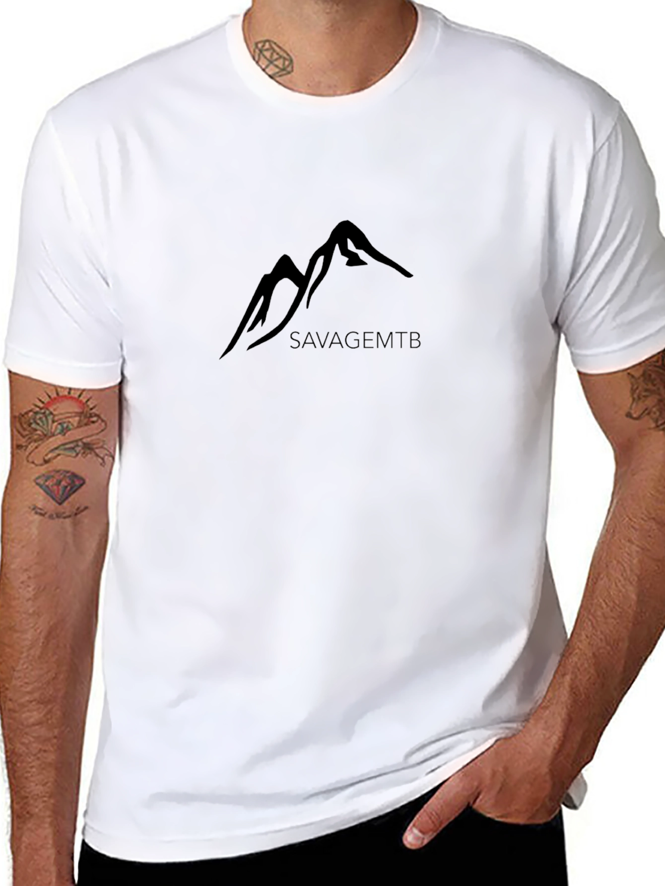 SavageMTB Mountain Graphic Black T-Shirt
