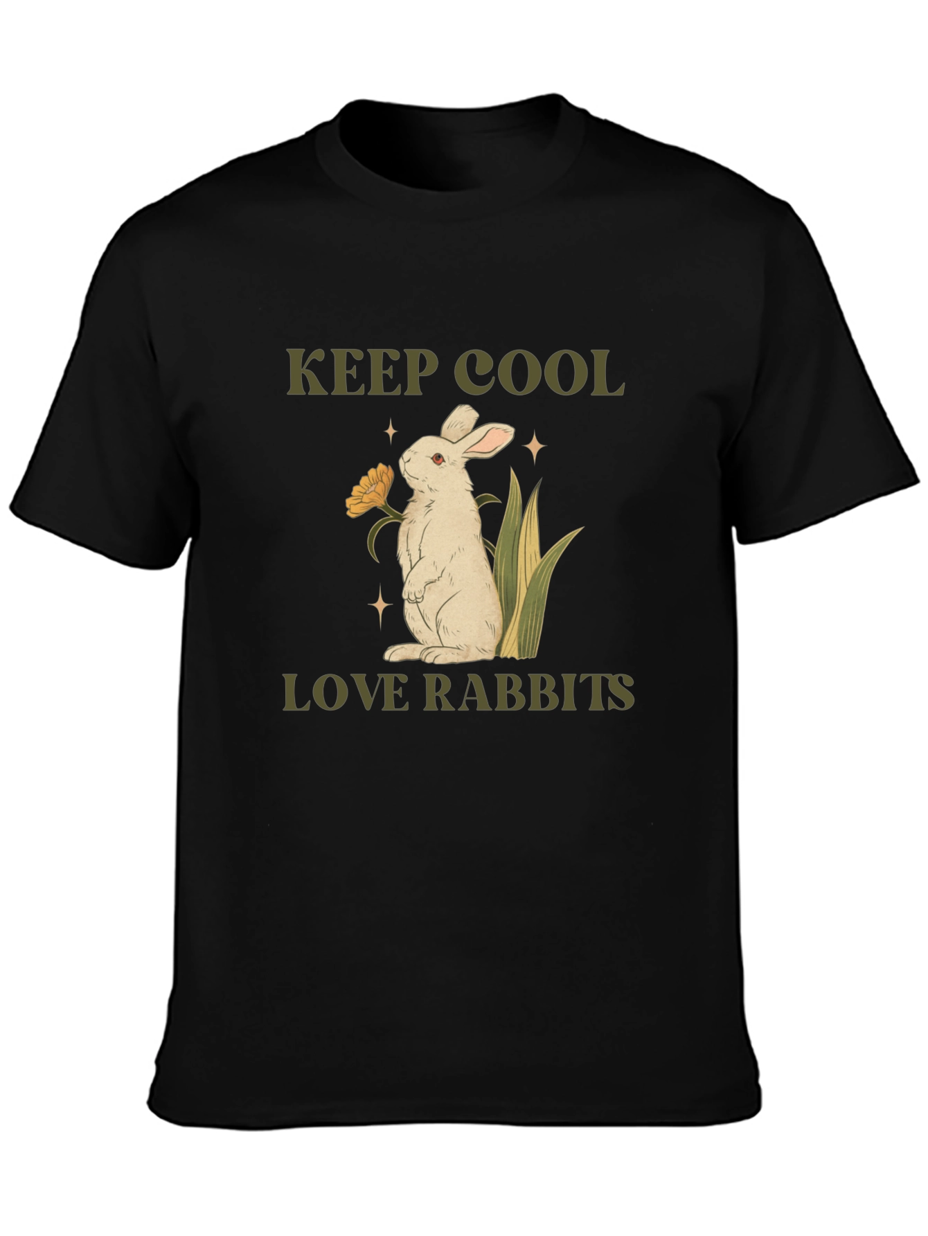 Keep Cool Love Rabbits Graphic Tee