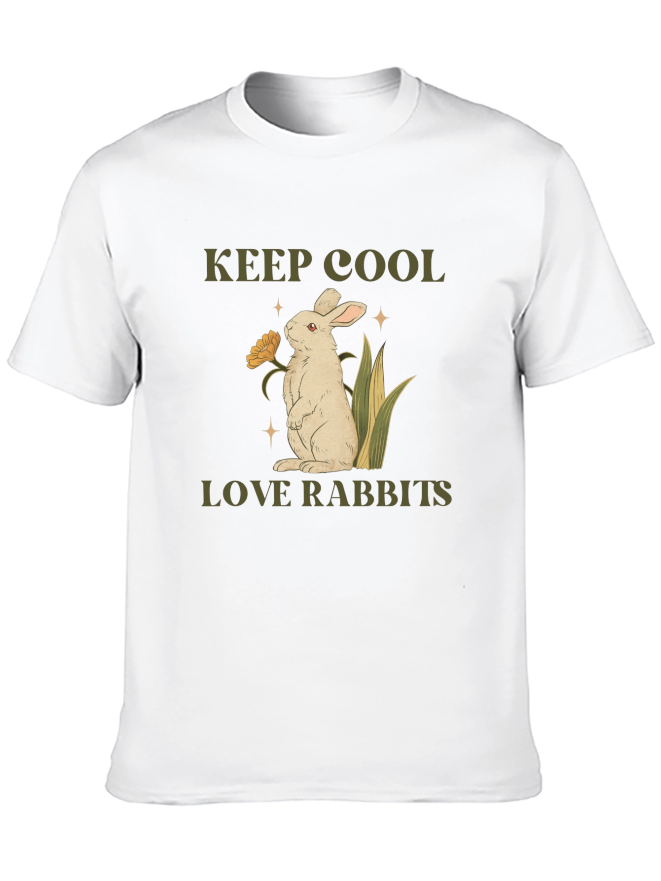Keep Cool Love Rabbits Graphic Tee