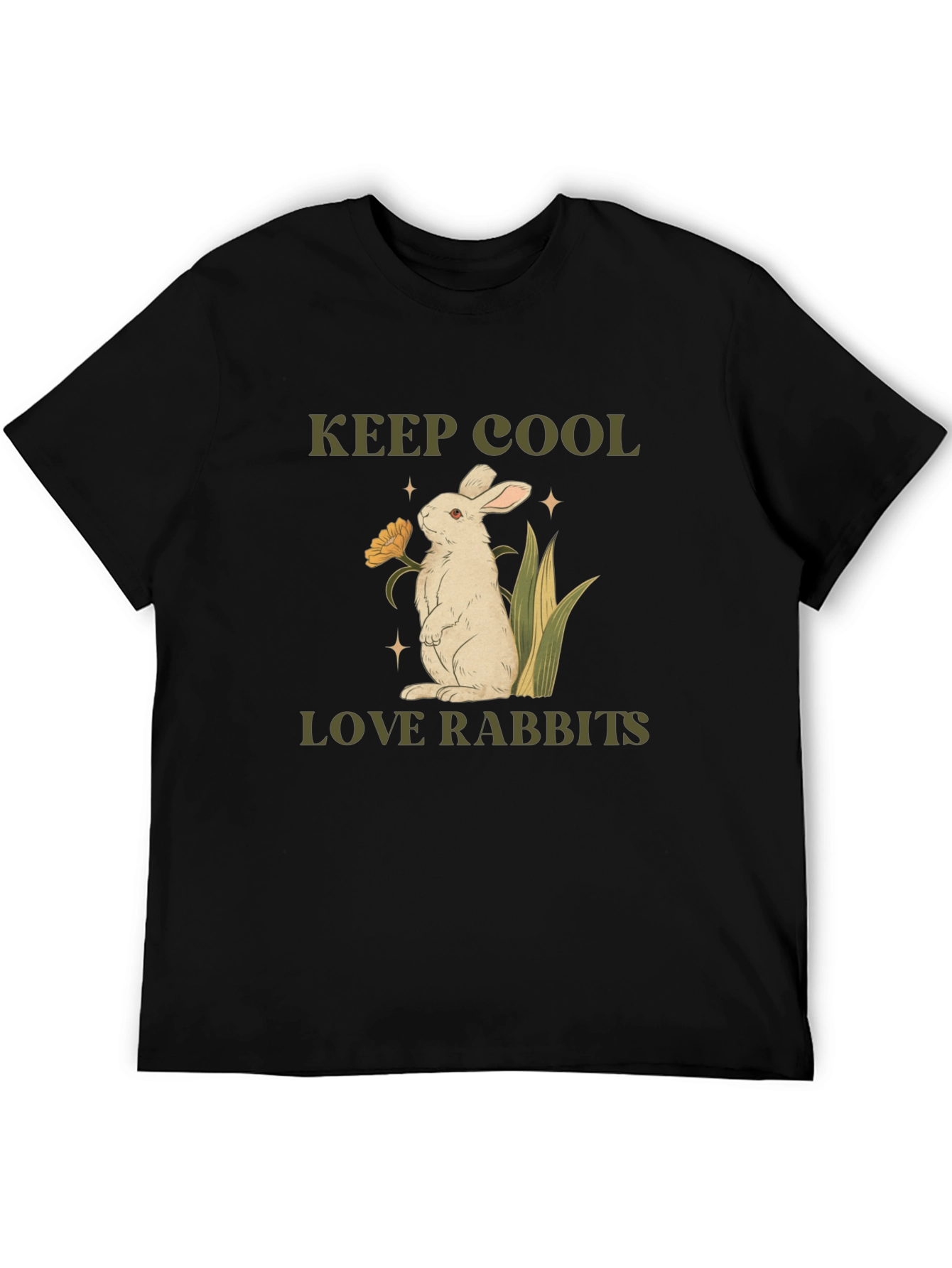 Keep Cool Love Rabbits Graphic Tee