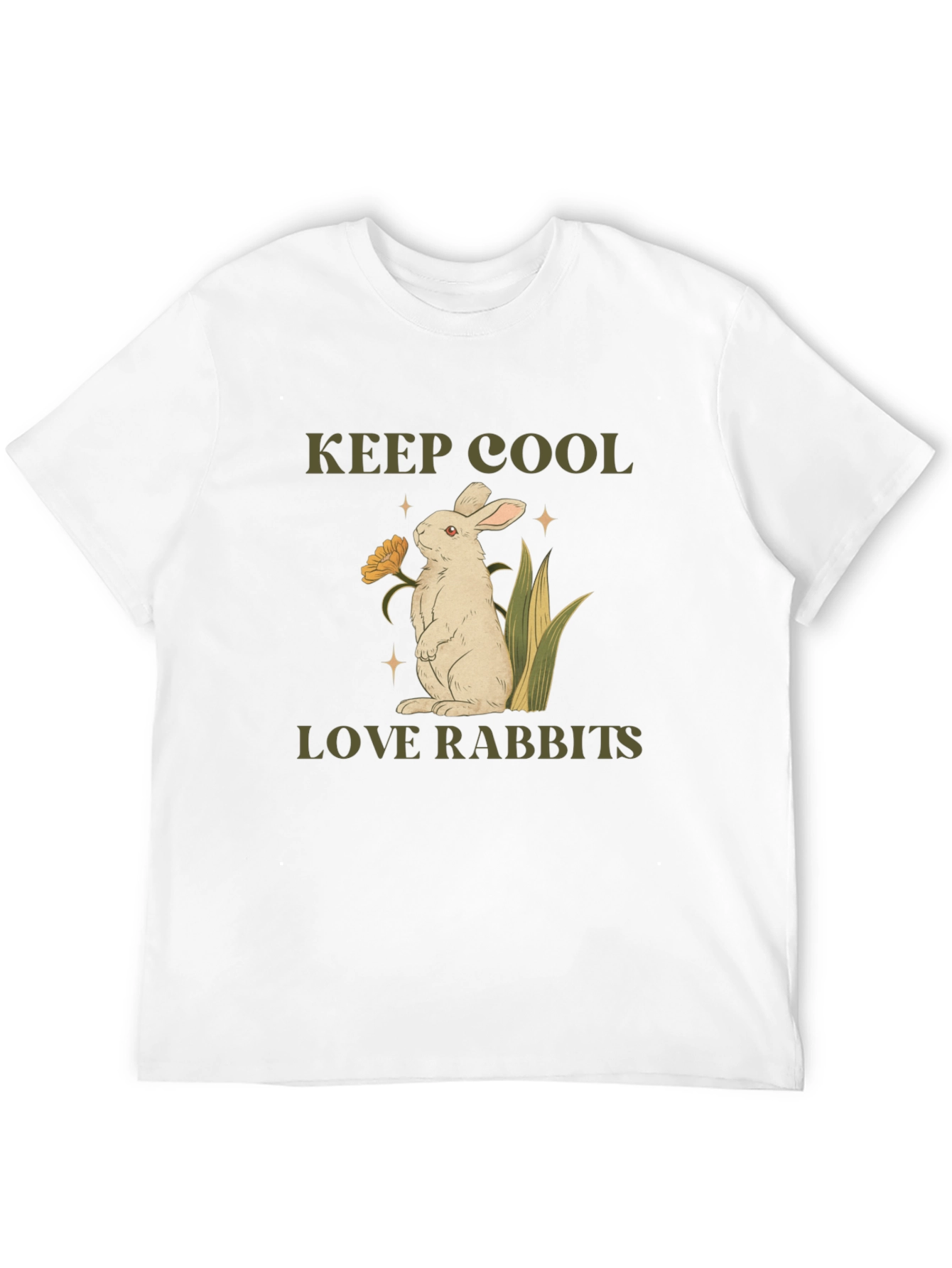Keep Cool Love Rabbits Graphic Tee