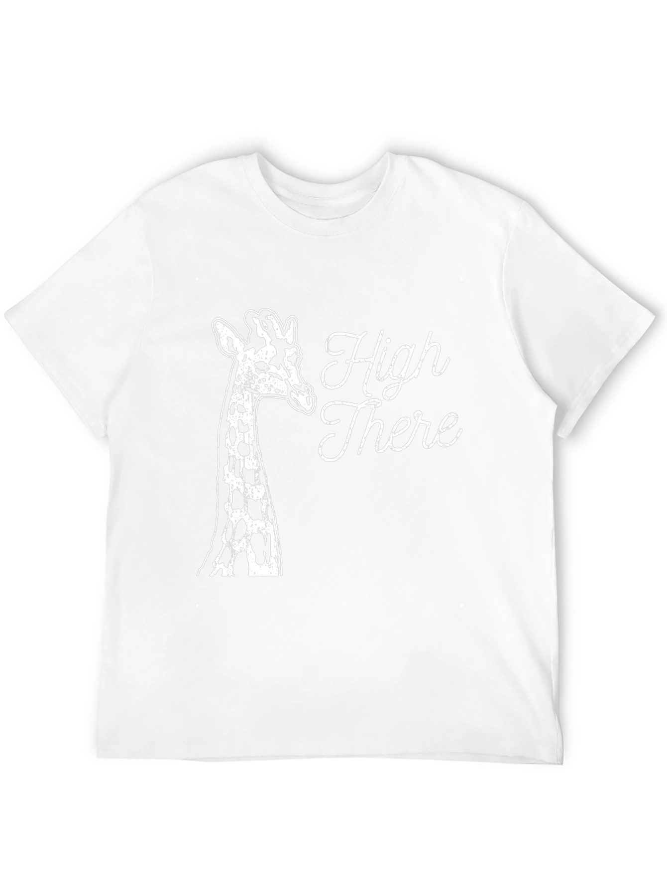 High There Giraffe Graphic Tee - Black