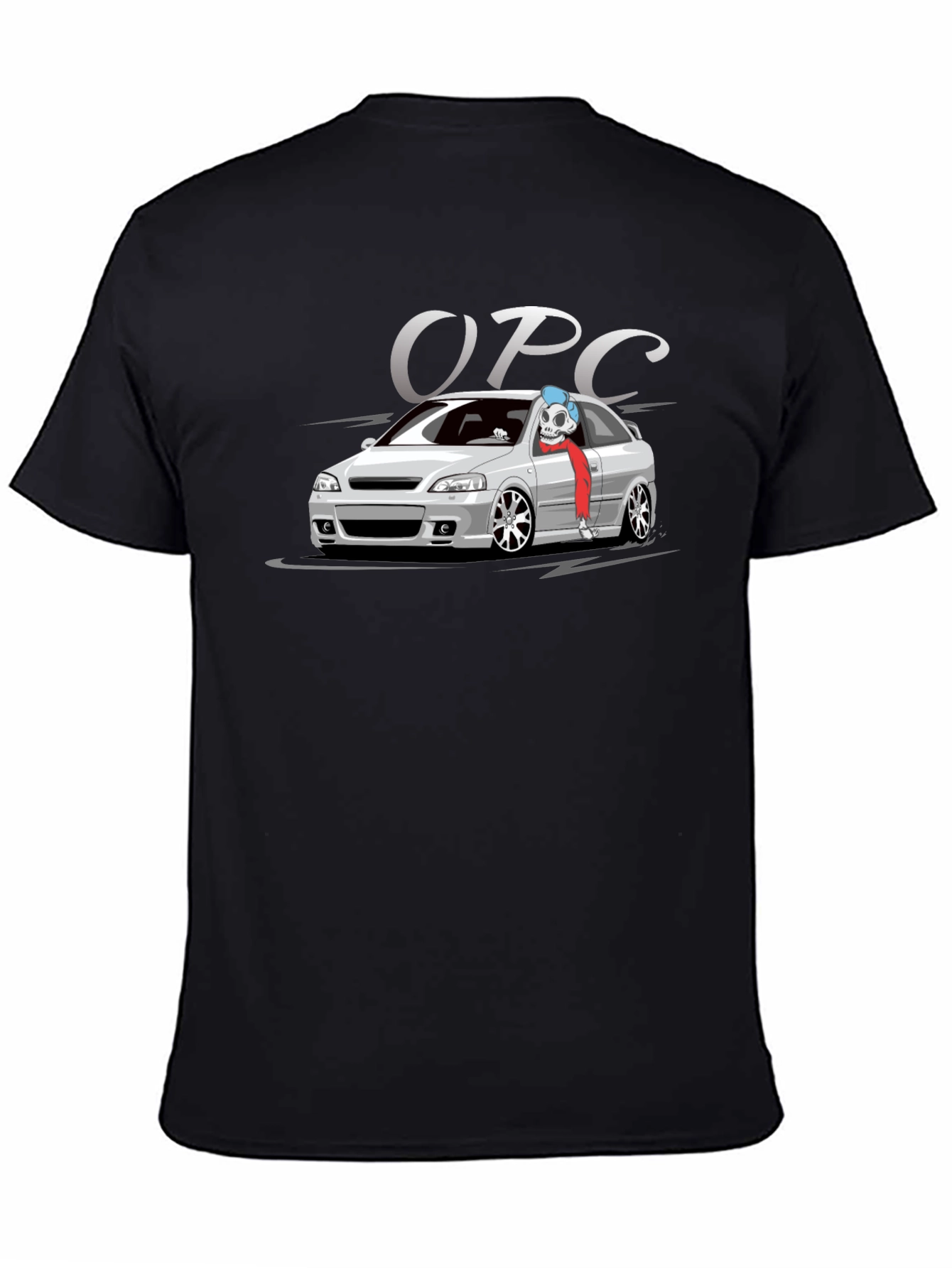OPC Car T-Shirt - Black Cotton Graphic Tee
