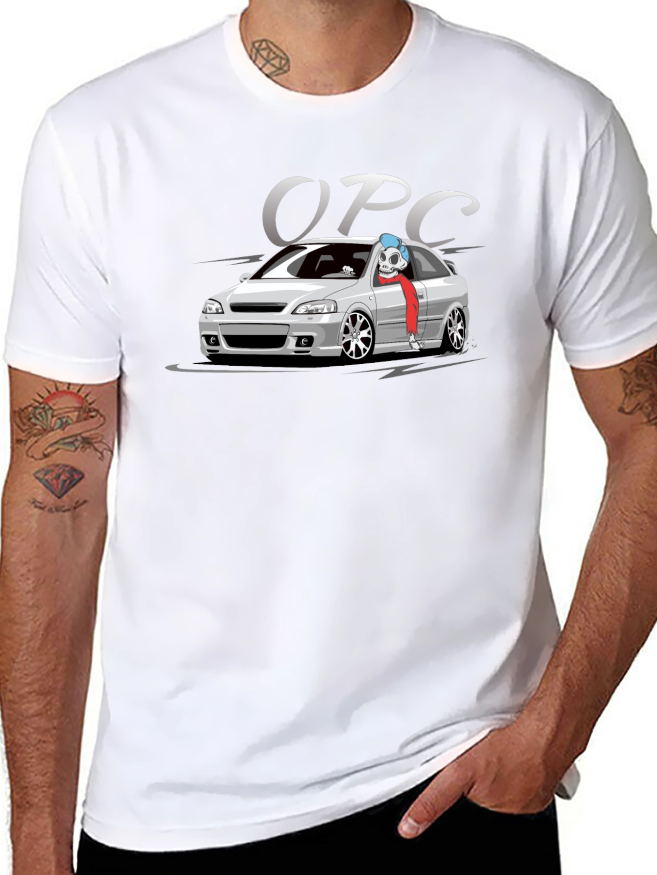 OPC Car T-Shirt - Black Cotton Graphic Tee