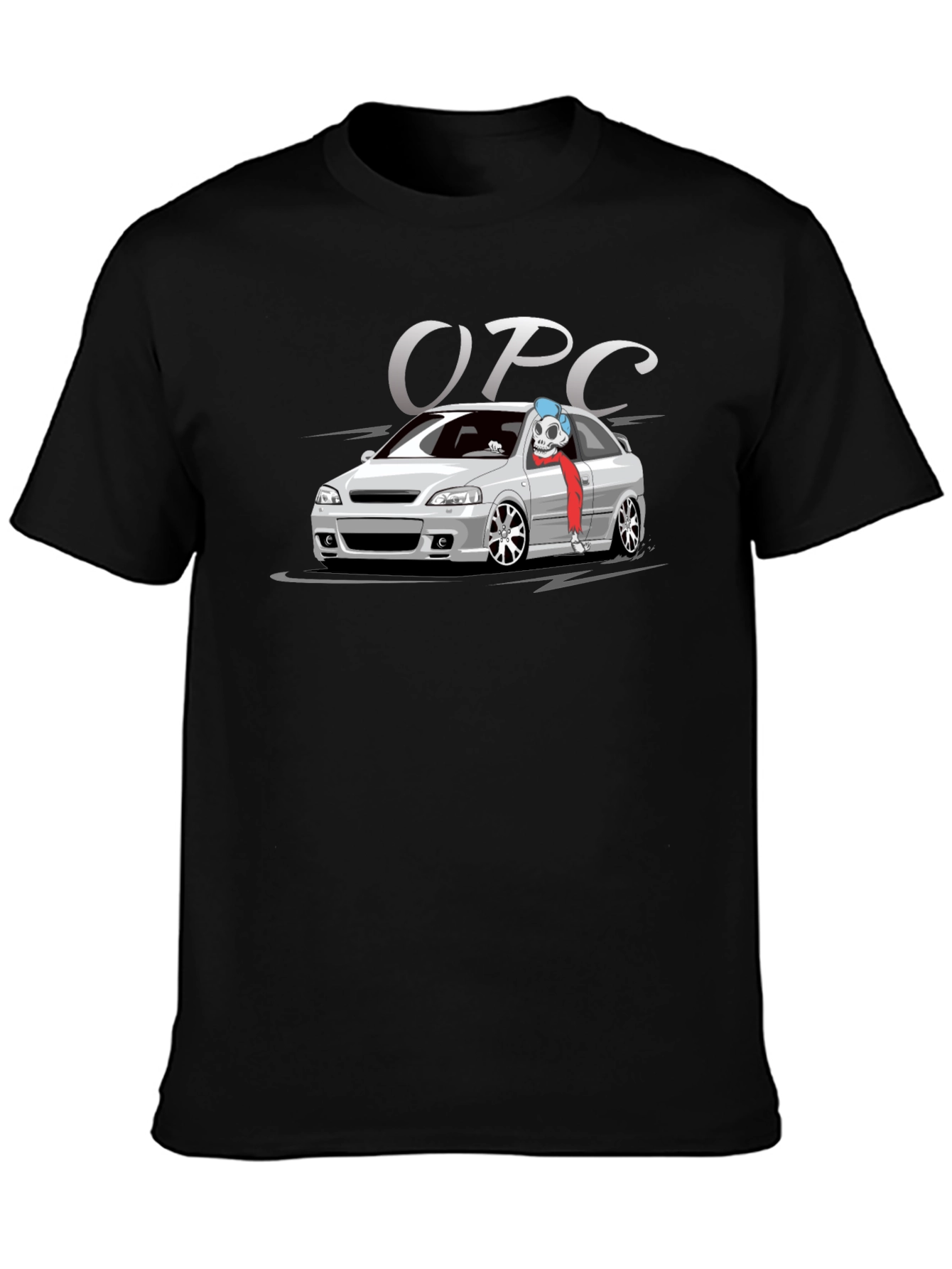 OPC Car T-Shirt - Black Cotton Graphic Tee