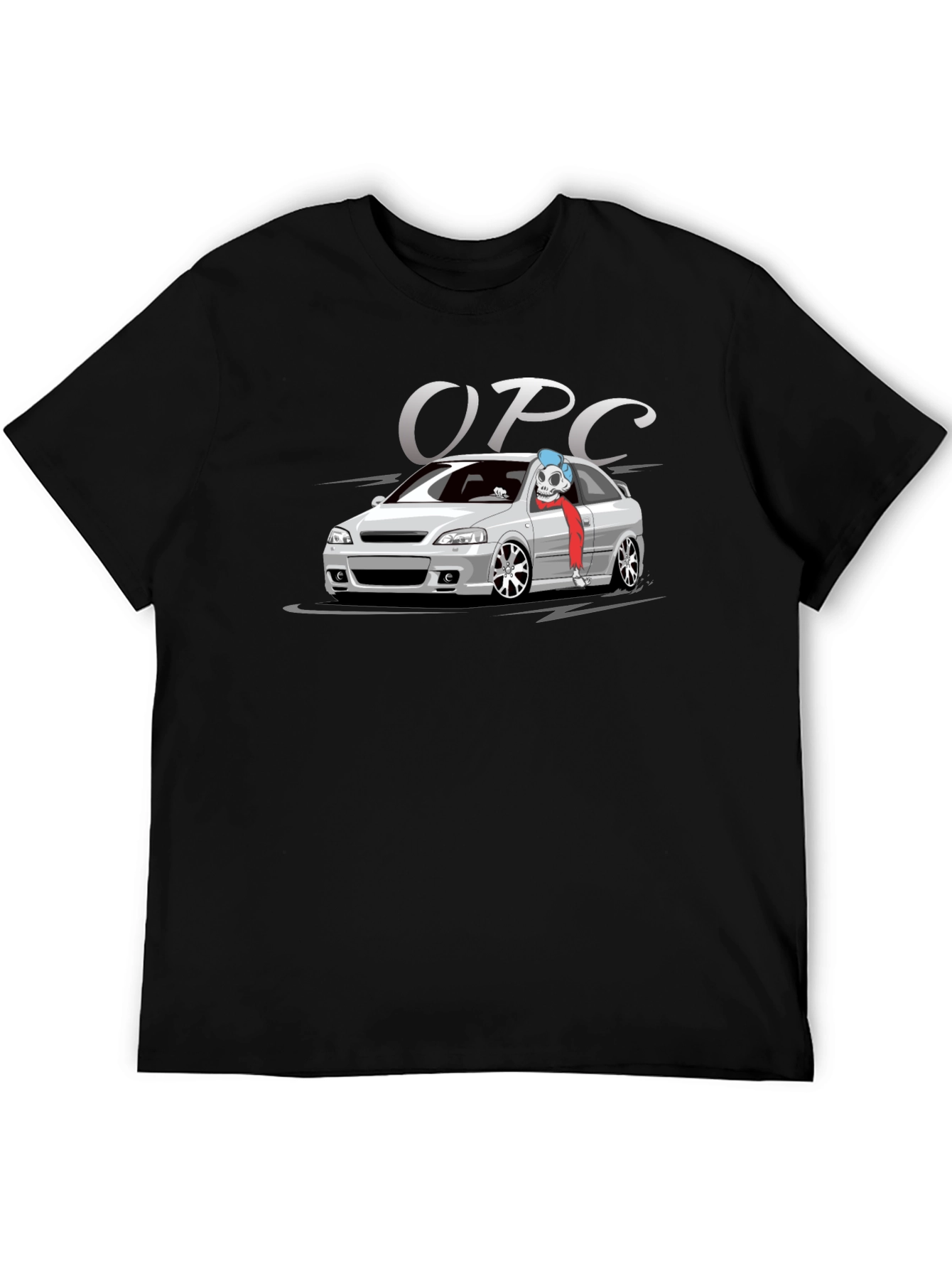 OPC Car T-Shirt - Black Cotton Graphic Tee