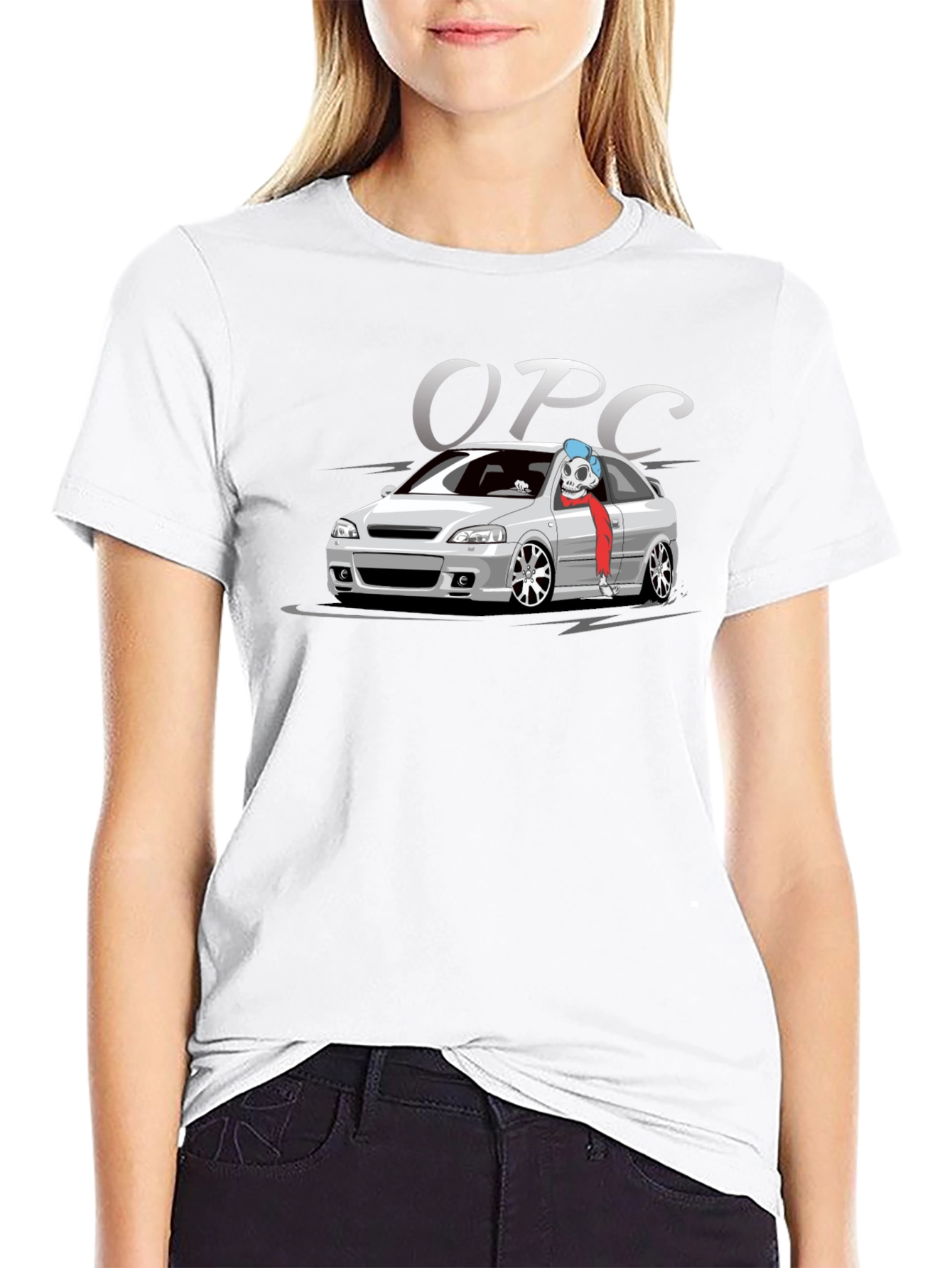 OPC Car T-Shirt - Black Cotton Graphic Tee