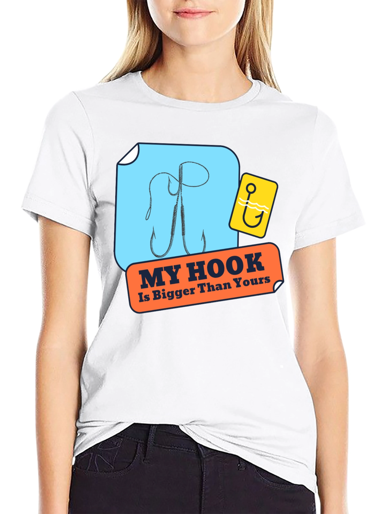 My Hook Is Bigger Than Yours Black T-Shirt