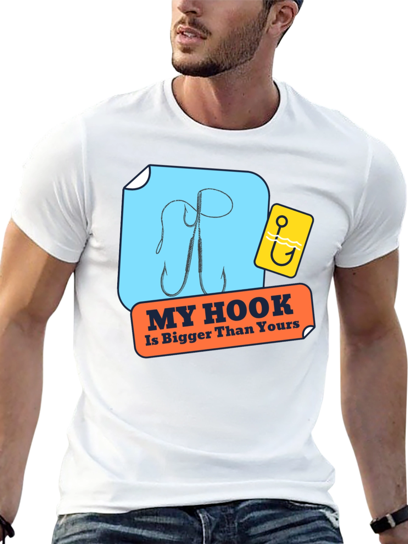 My Hook Is Bigger Than Yours Black T-Shirt